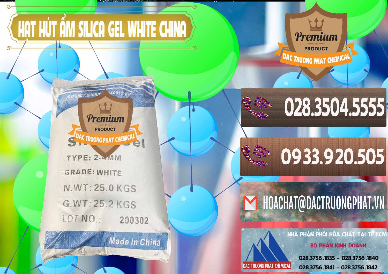 Công ty phân phối & bán Hạt Hút Ẩm Silica Gel White Trung Quốc China - 0297 - Chuyên nhập khẩu ( phân phối ) hóa chất tại TP.HCM - hoachatviet.net