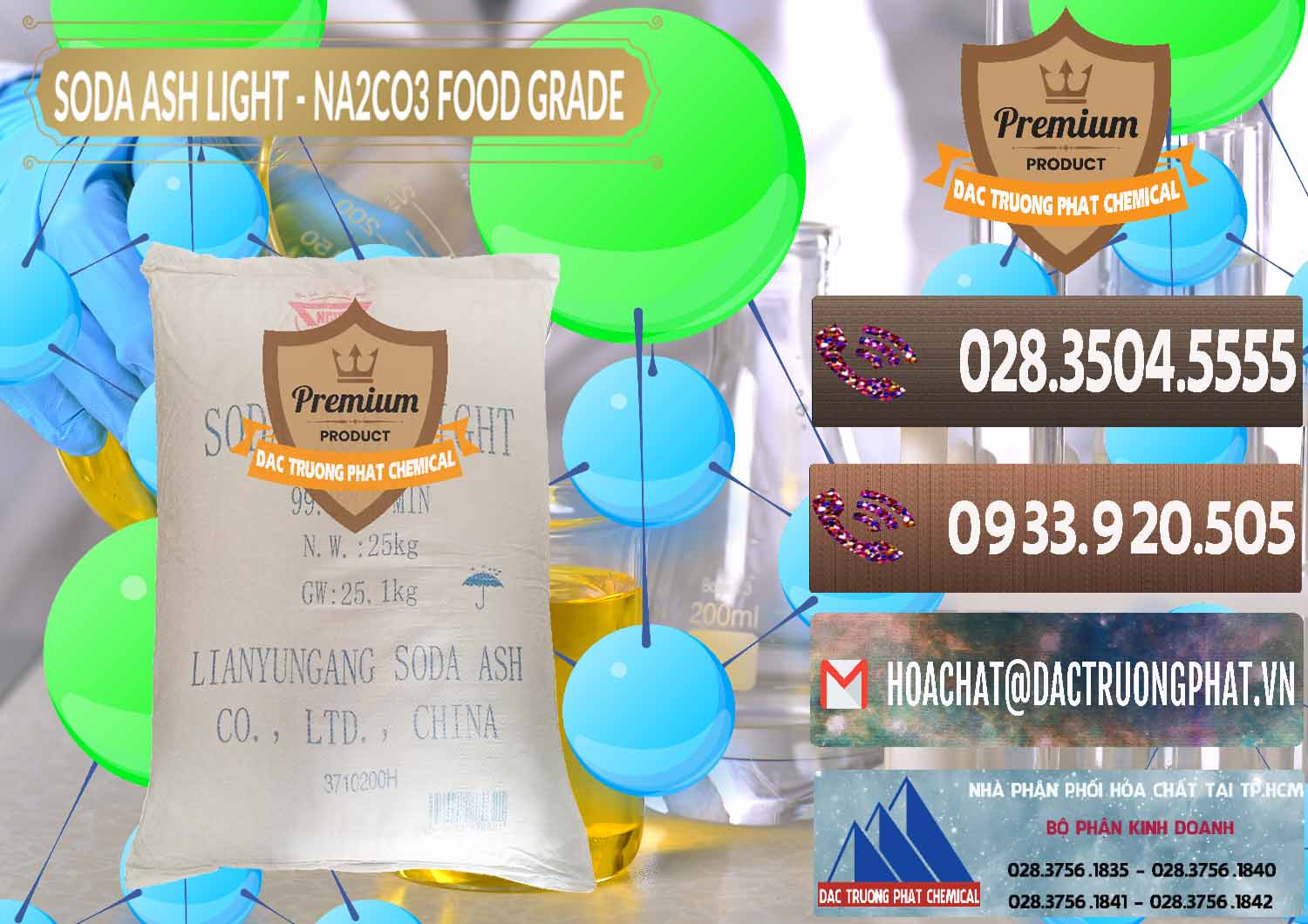 Soda Ash Light – NA2CO3 Food Grade Trung Quốc China Chuyên bán ( cung cấp ) Soda Ash Light – NA2CO3 Food Grade Trung Quốc China - 0127 - Cty cung cấp - kinh doanh hóa chất tại TP.HCM - hoachatviet.net