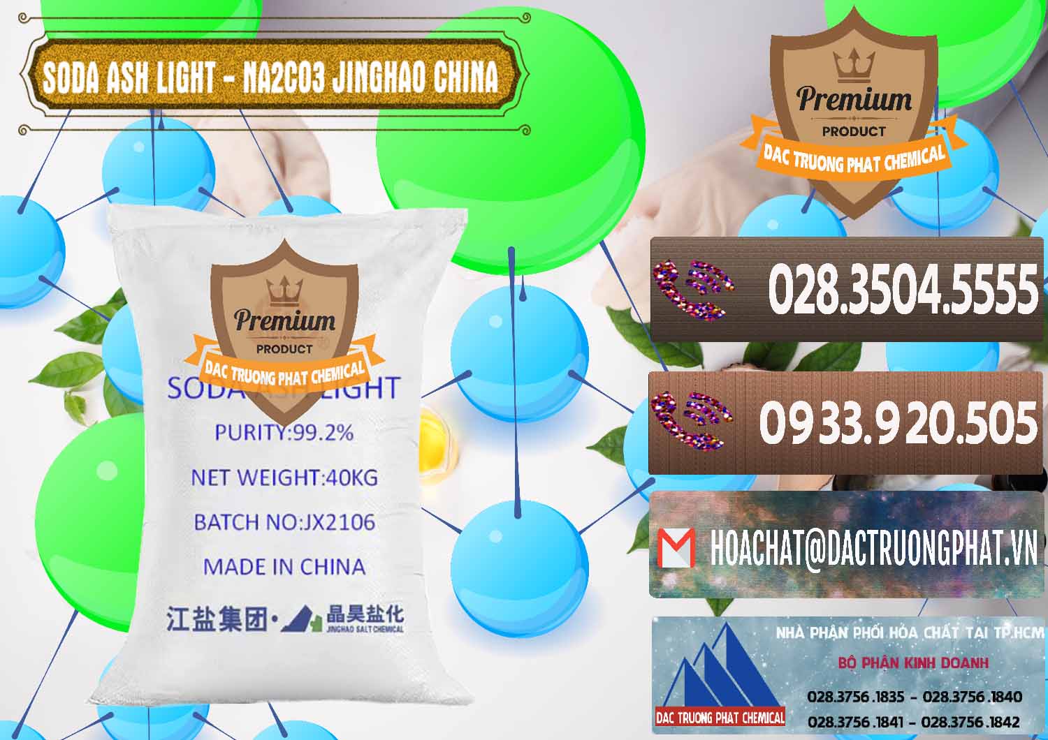 Chuyên nhập khẩu - bán Soda Ash Light - NA2CO3 Jinghao Trung Quốc China - 0339 - Cty chuyên cung cấp và bán hóa chất tại TP.HCM - hoachatviet.net