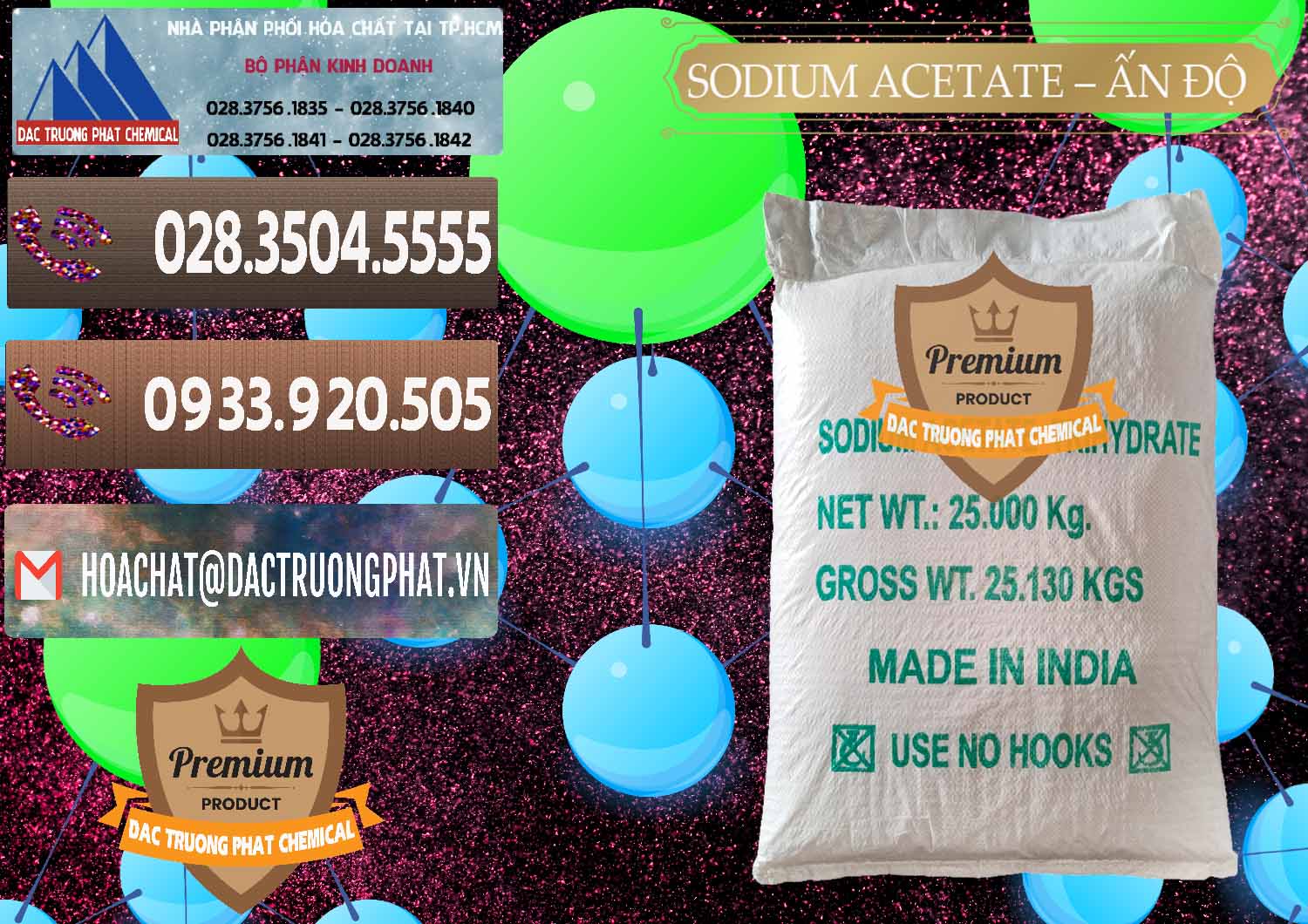 Cung ứng & bán Sodium Acetate - Natri Acetate Ấn Độ India - 0133 - Cty phân phối _ cung cấp hóa chất tại TP.HCM - hoachatviet.net