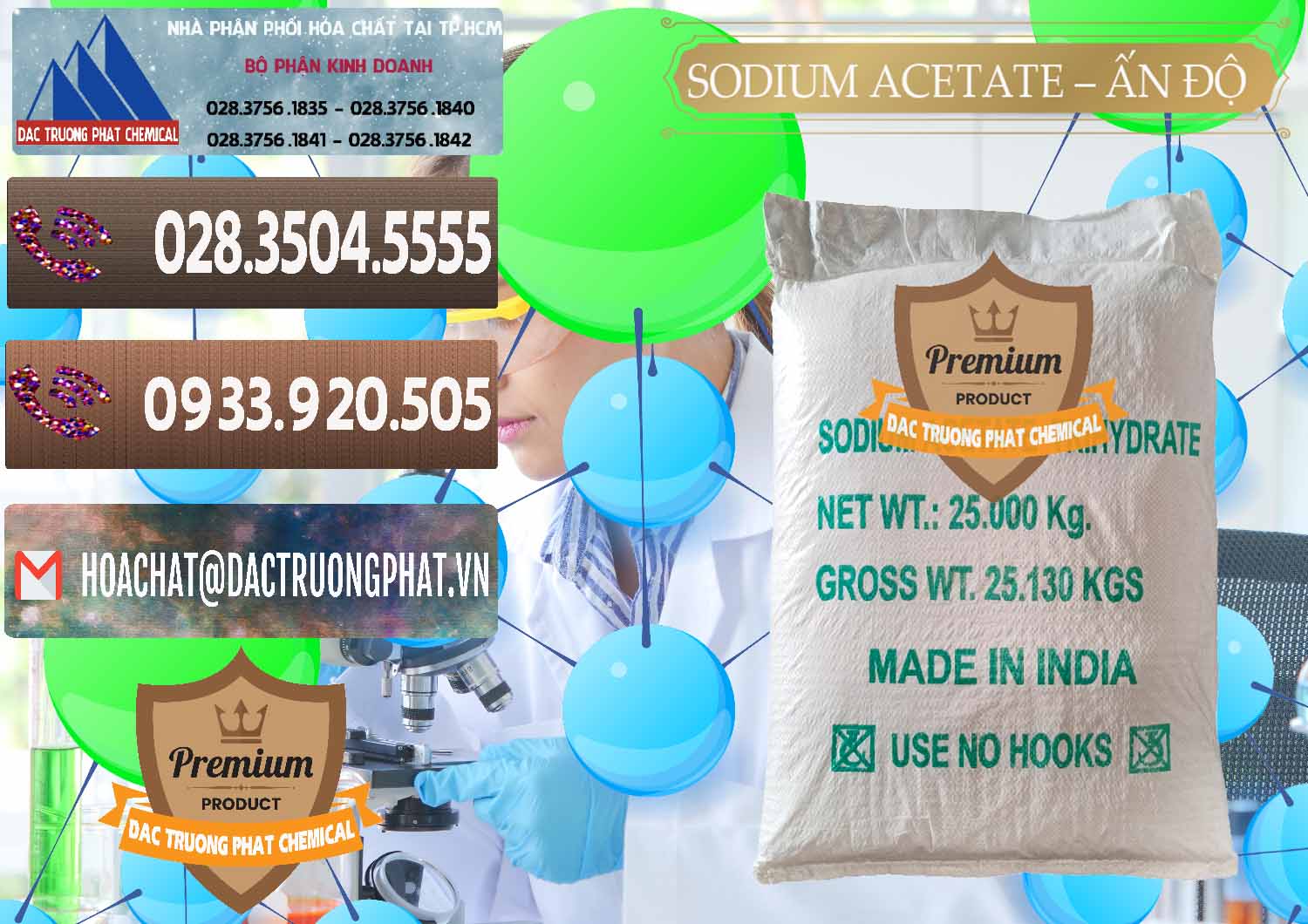 Công ty chuyên bán và phân phối Sodium Acetate - Natri Acetate Ấn Độ India - 0133 - Chuyên cung cấp _ phân phối hóa chất tại TP.HCM - hoachatviet.net
