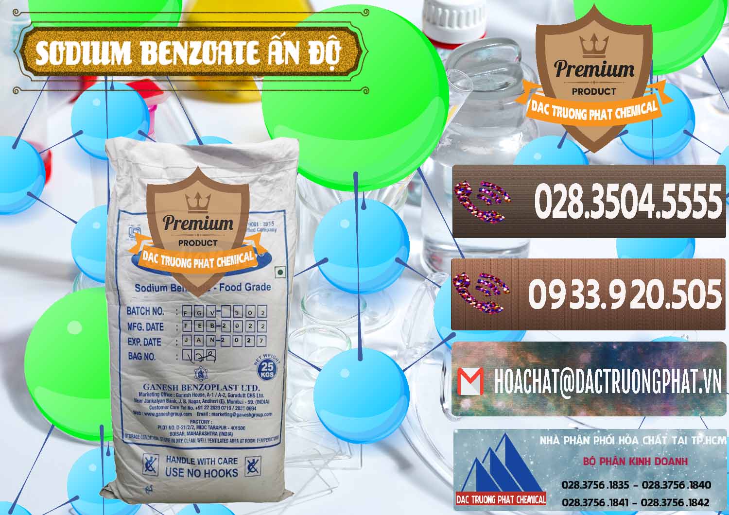Chuyên bán _ phân phối Sodium Benzoate - Mốc Bột Ấn Độ India - 0361 - Đơn vị chuyên cung ứng & phân phối hóa chất tại TP.HCM - hoachatviet.net