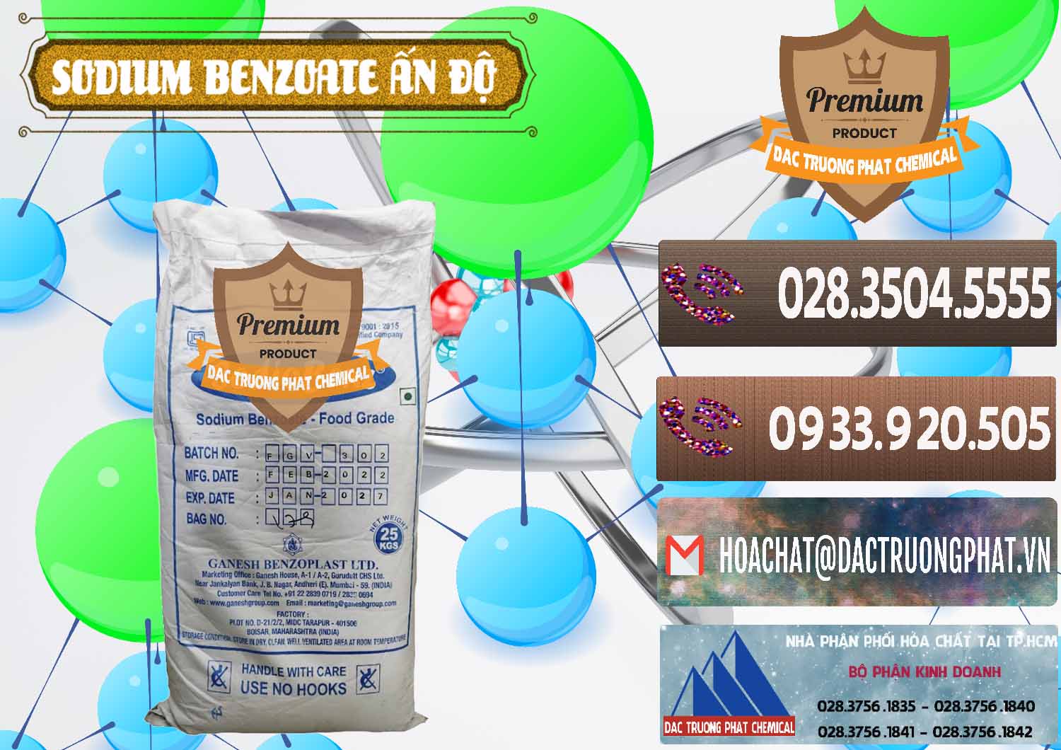 Công ty chuyên nhập khẩu và bán Sodium Benzoate - Mốc Bột Ấn Độ India - 0361 - Công ty cung cấp và phân phối hóa chất tại TP.HCM - hoachatviet.net