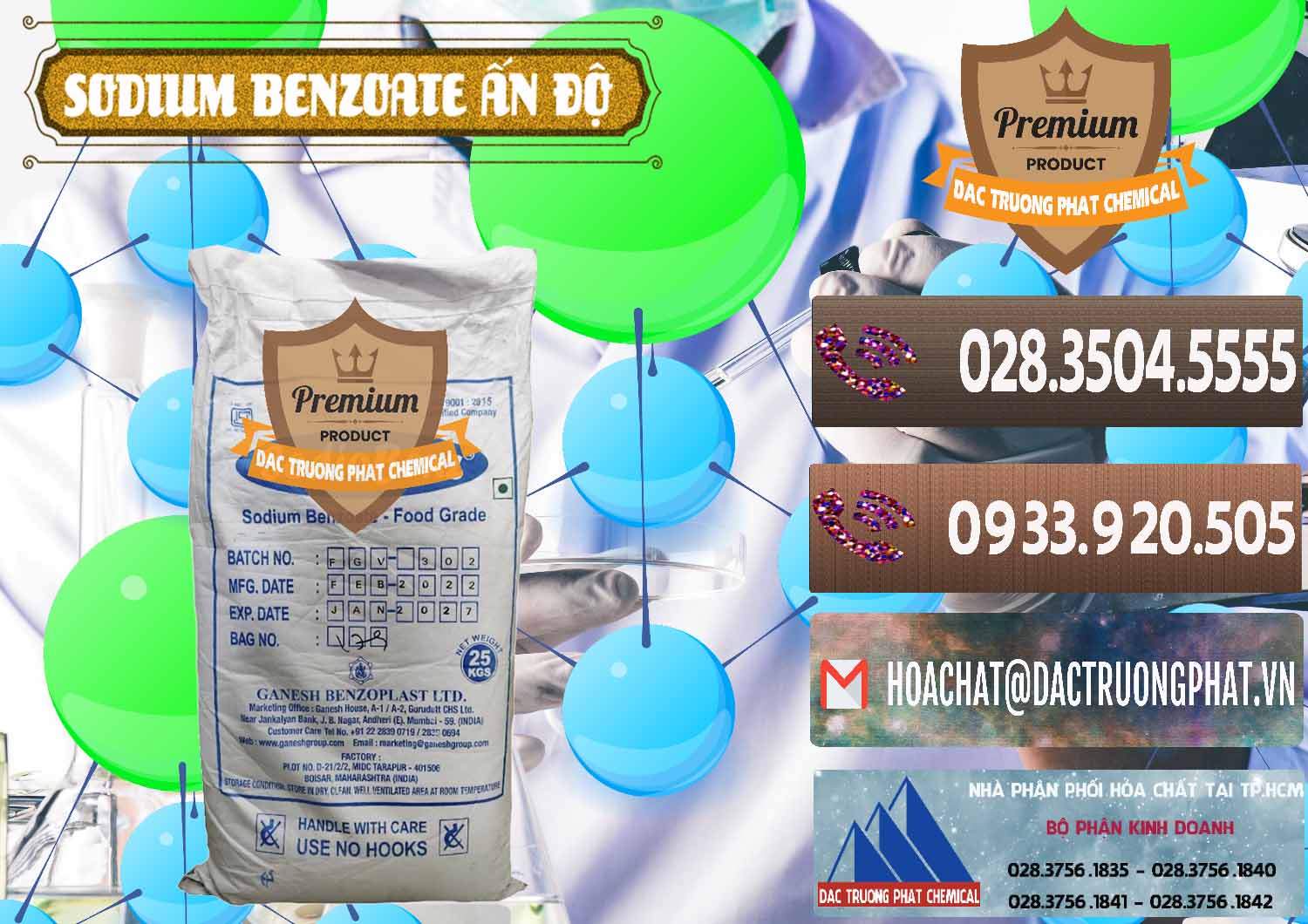 Cty chuyên bán và phân phối Sodium Benzoate - Mốc Bột Ấn Độ India - 0361 - Công ty chuyên kinh doanh ( phân phối ) hóa chất tại TP.HCM - hoachatviet.net