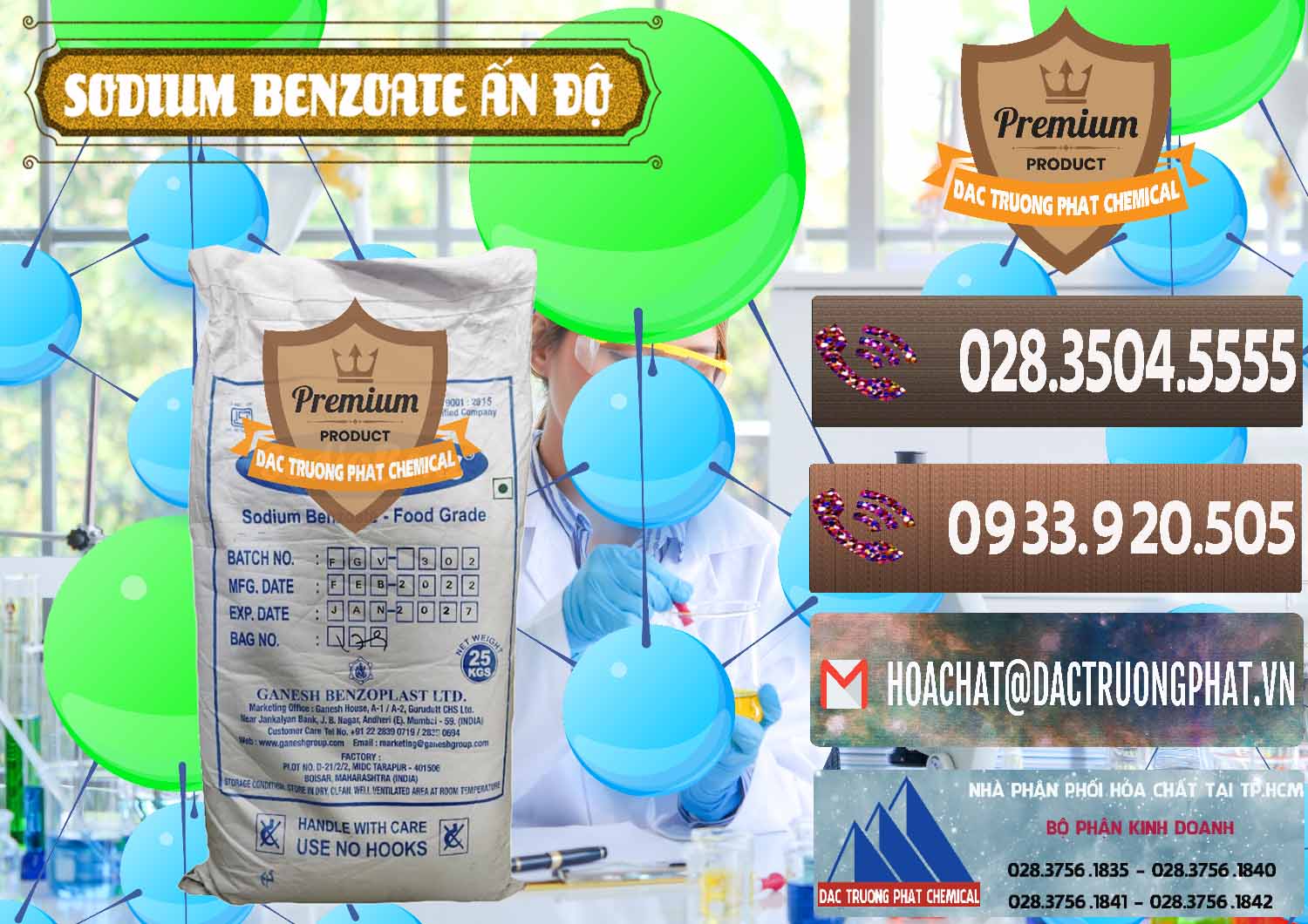 Đơn vị bán ( cung cấp ) Sodium Benzoate - Mốc Bột Ấn Độ India - 0361 - Cung cấp và phân phối hóa chất tại TP.HCM - hoachatviet.net