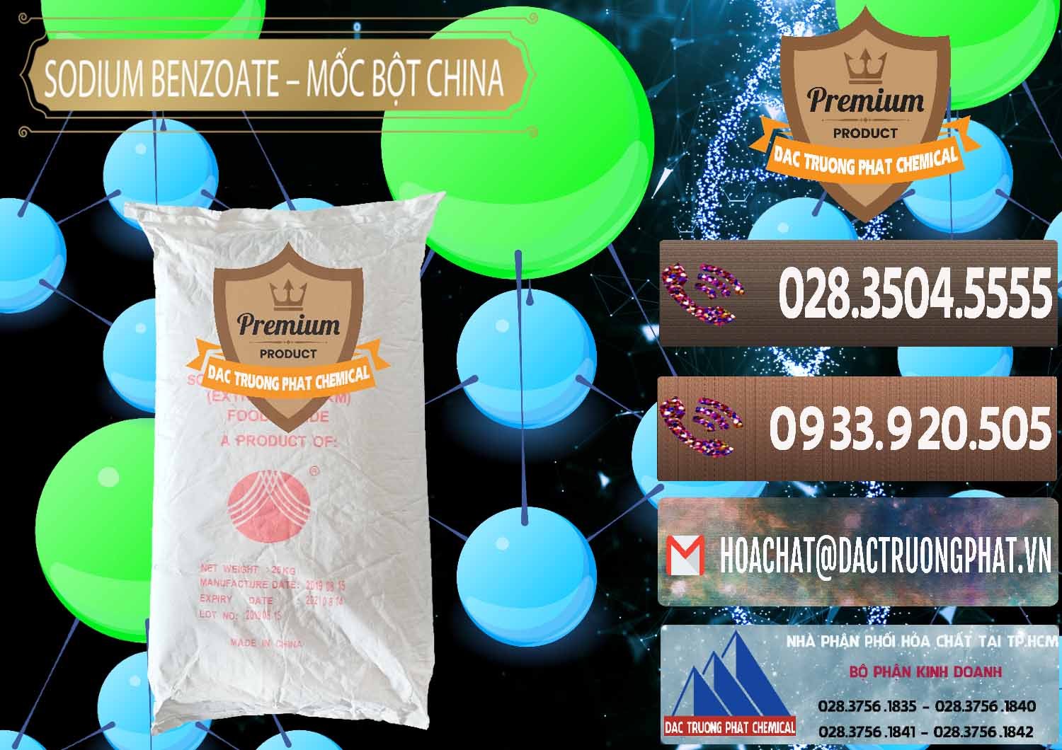 Đơn vị chuyên bán ( phân phối ) Sodium Benzoate - Mốc Bột Chữ Cam Food Grade Trung Quốc China - 0135 - Đơn vị kinh doanh & phân phối hóa chất tại TP.HCM - hoachatviet.net