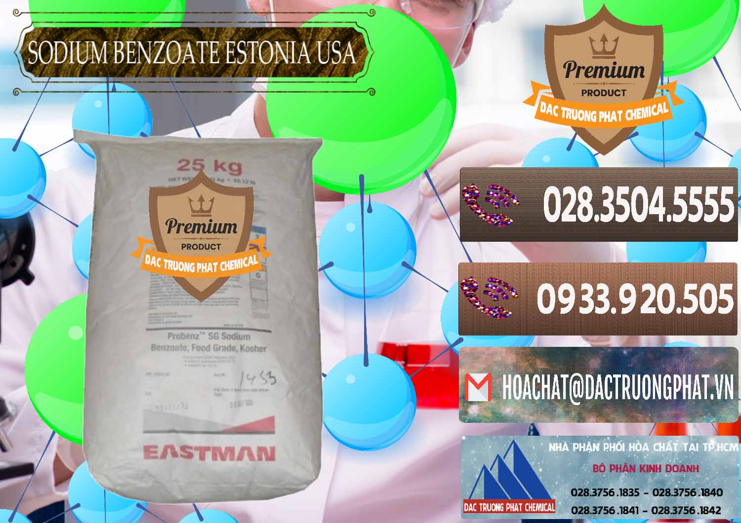 Bán _ cung cấp Sodium Benzoate - Mốc Bột Estonia Mỹ USA - 0468 - Đơn vị phân phối - bán hóa chất tại TP.HCM - hoachatviet.net
