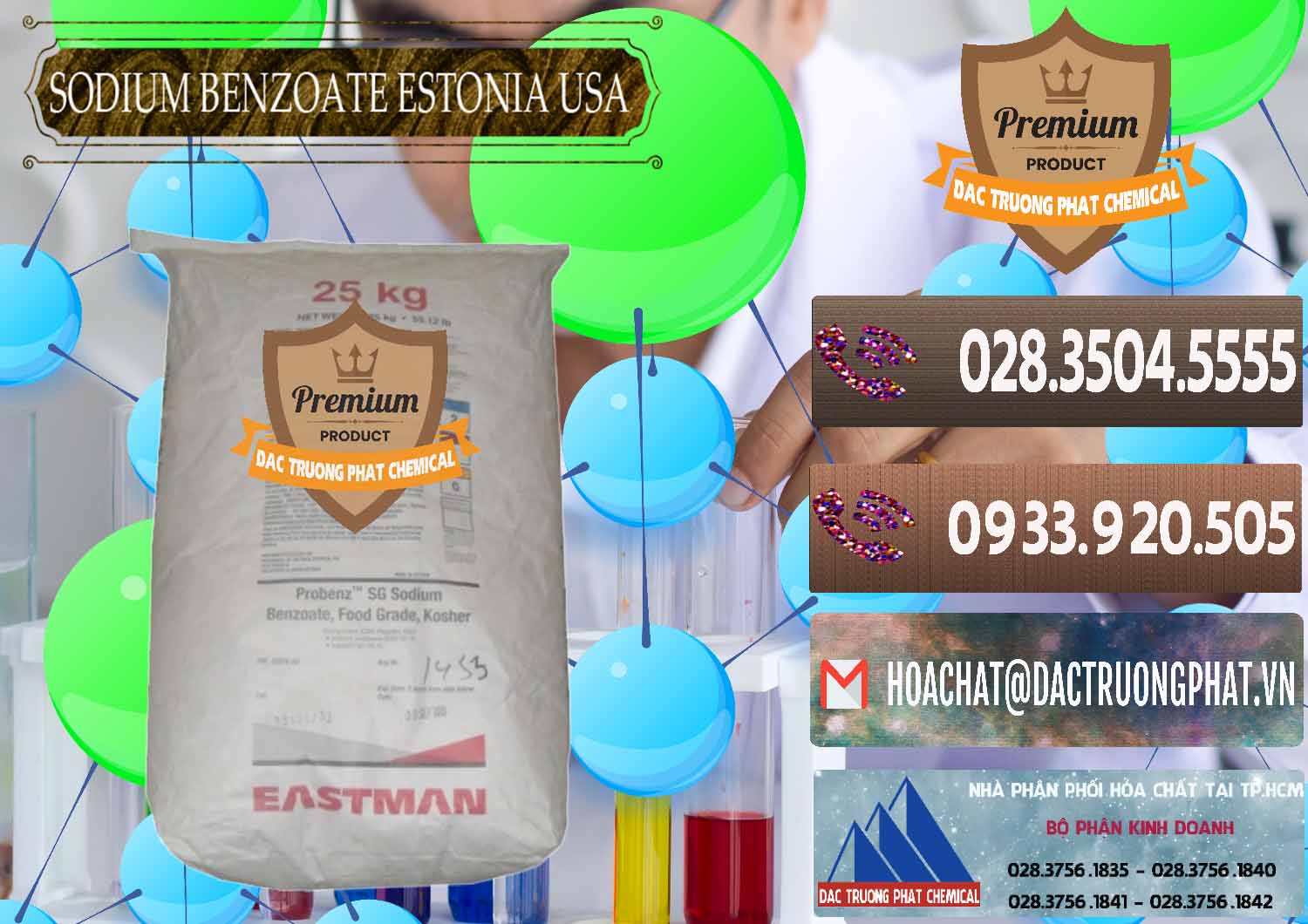 Cty bán _ phân phối Sodium Benzoate - Mốc Bột Estonia Mỹ USA - 0468 - Đơn vị chuyên bán - phân phối hóa chất tại TP.HCM - hoachatviet.net