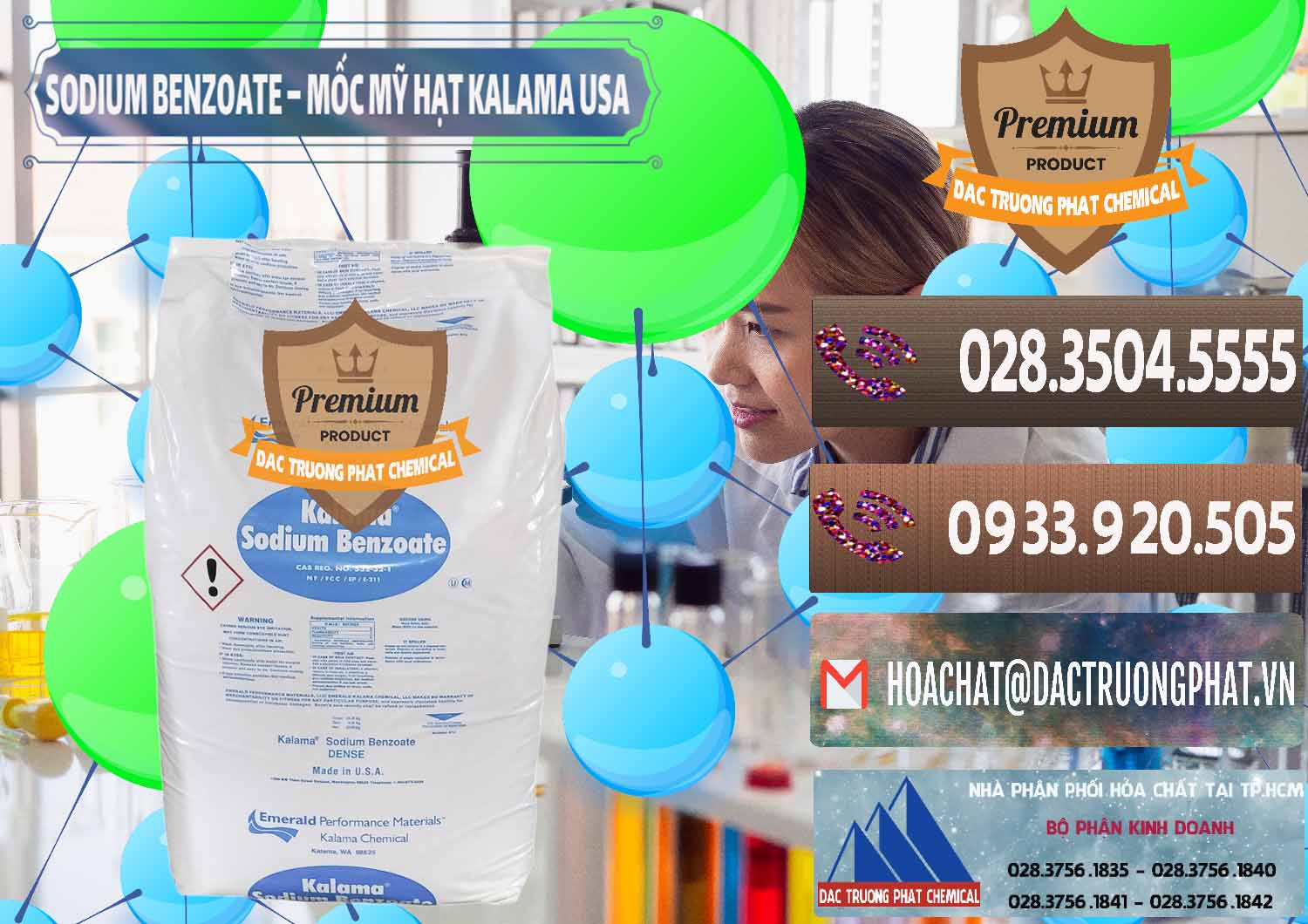 Chuyên nhập khẩu và bán Sodium Benzoate - Mốc Hạt Kalama Food Grade Mỹ Usa - 0137 - Công ty phân phối _ cung ứng hóa chất tại TP.HCM - hoachatviet.net