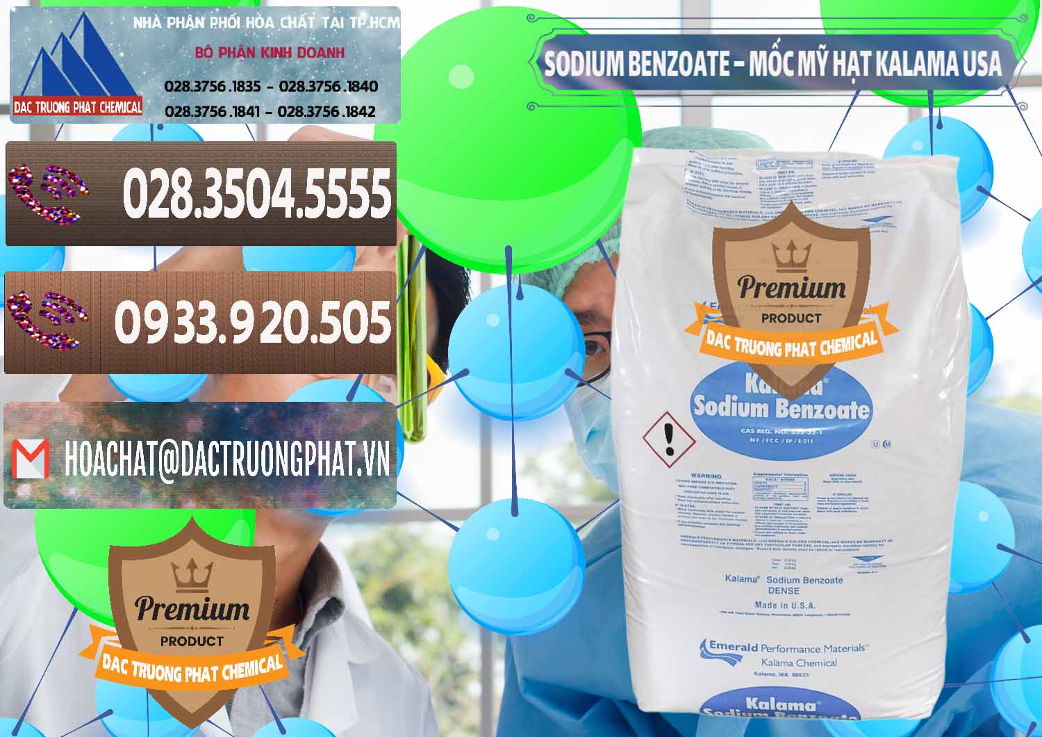 Đơn vị chuyên nhập khẩu và bán Sodium Benzoate - Mốc Hạt Kalama Food Grade Mỹ Usa - 0137 - Nơi phân phối & bán hóa chất tại TP.HCM - hoachatviet.net