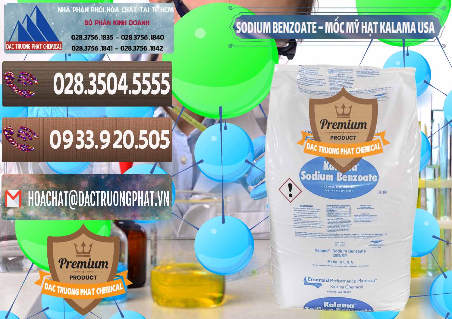 Cty chuyên phân phối ( bán ) Sodium Benzoate - Mốc Hạt Kalama Food Grade Mỹ Usa - 0137 - Đơn vị chuyên nhập khẩu _ cung cấp hóa chất tại TP.HCM - hoachatviet.net
