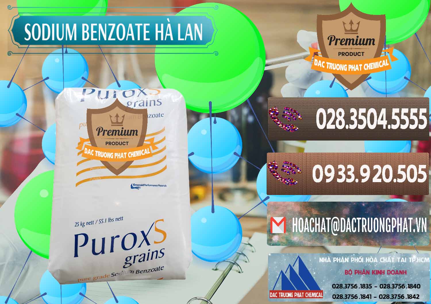 Nhà phân phối - bán Sodium Benzoate - Mốc Bột Puroxs Hà Lan Netherlands - 0467 - Chuyên cung cấp & phân phối hóa chất tại TP.HCM - hoachatviet.net