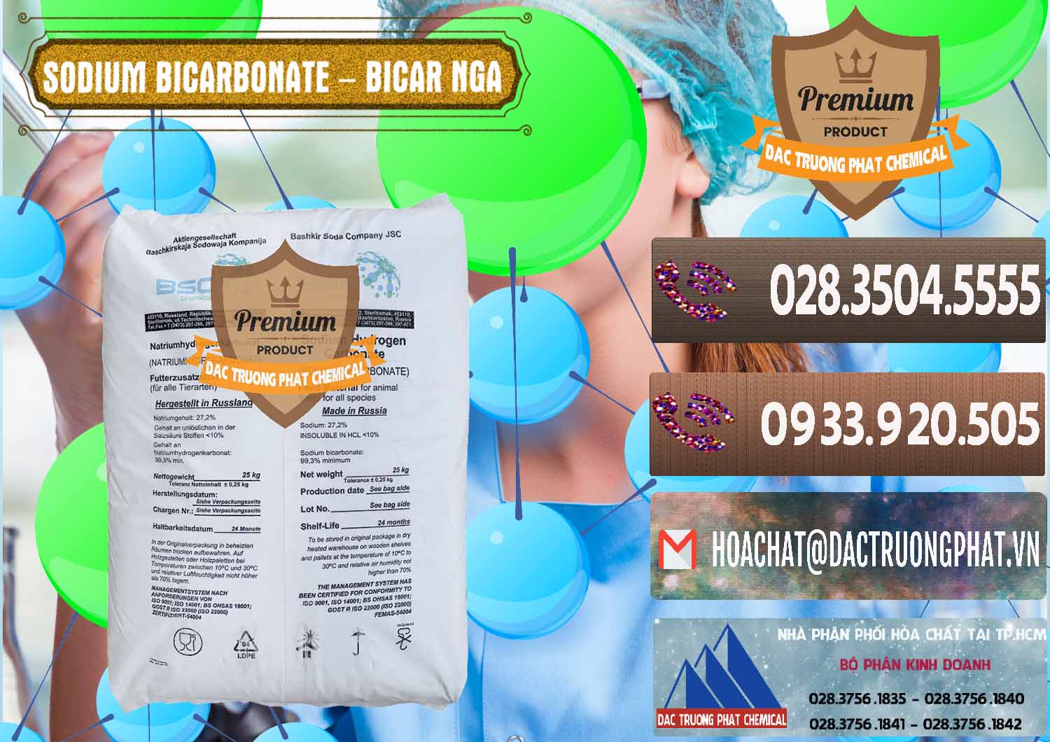 Cty chuyên nhập khẩu & bán Sodium Bicarbonate – Bicar NaHCO3 Nga Russia - 0425 - Công ty kinh doanh ( phân phối ) hóa chất tại TP.HCM - hoachatviet.net