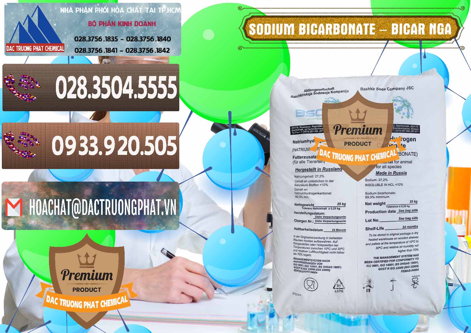 Nơi chuyên cung ứng & bán Sodium Bicarbonate – Bicar NaHCO3 Nga Russia - 0425 - Chuyên cung cấp & bán hóa chất tại TP.HCM - hoachatviet.net