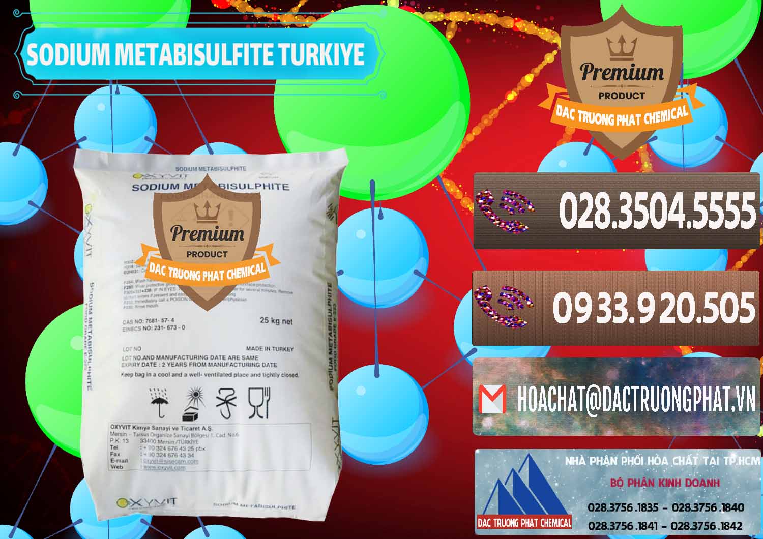 Đơn vị nhập khẩu ( bán ) Sodium Metabisulfite - NA2S2O5 Food Grade E-223 Thổ Nhĩ Kỳ Turkey - 0413 - Đơn vị chuyên cung cấp & kinh doanh hóa chất tại TP.HCM - hoachatviet.net