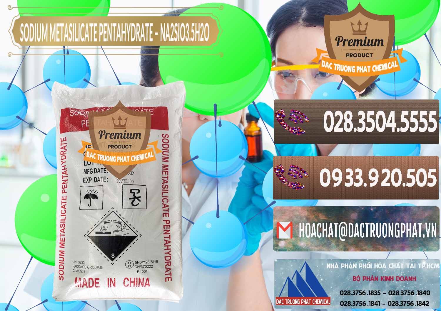 Cty nhập khẩu - bán Sodium Metasilicate Pentahydrate – Silicate Bột Trung Quốc China - 0147 - Cty chuyên bán và cung cấp hóa chất tại TP.HCM - hoachatviet.net