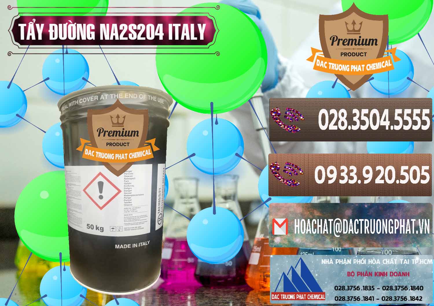 Cty bán ( phân phối ) Tẩy Đường - NA2S2O4 Ý Italy - 0422 - Nơi chuyên nhập khẩu & phân phối hóa chất tại TP.HCM - hoachatviet.net