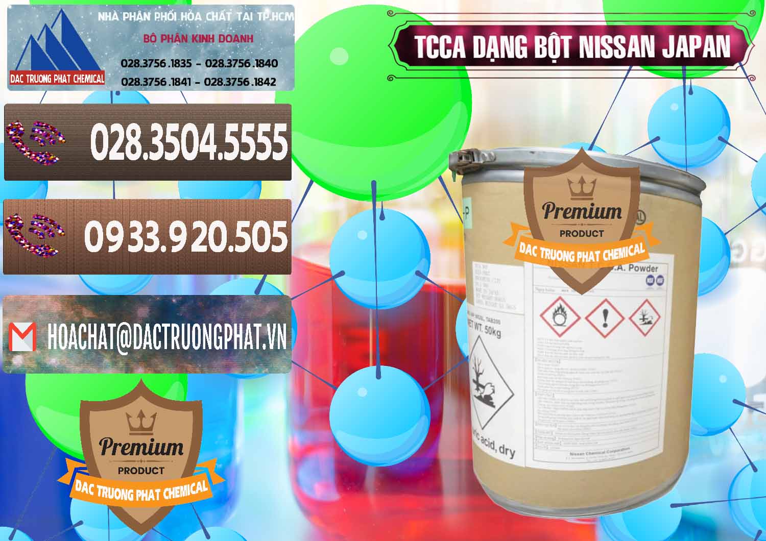 Đơn vị nhập khẩu và bán TCCA - Acid Trichloroisocyanuric 90% Dạng Bột Nissan Nhật Bản Japan - 0375 - Công ty cung cấp ( phân phối ) hóa chất tại TP.HCM - hoachatviet.net