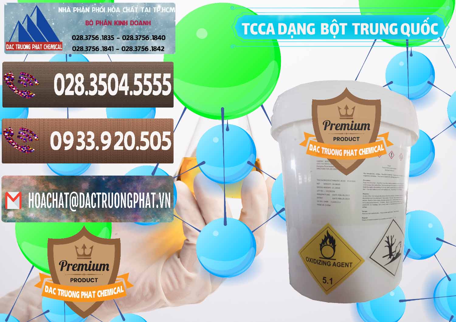 Cty kinh doanh & bán TCCA - Acid Trichloroisocyanuric Dạng Bột Thùng 20kg Trung Quốc China - 0386 - Đơn vị chuyên phân phối _ bán hóa chất tại TP.HCM - hoachatviet.net