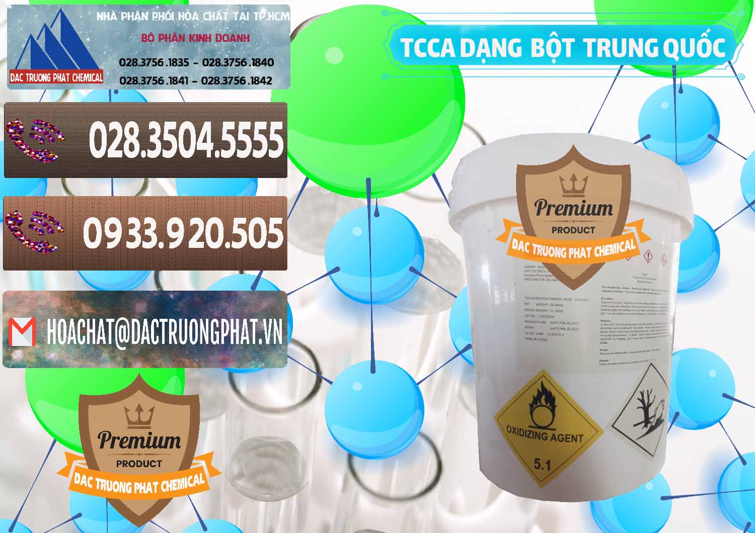 Công ty phân phối và bán TCCA - Acid Trichloroisocyanuric Dạng Bột Thùng 20kg Trung Quốc China - 0386 - Cung cấp _ kinh doanh hóa chất tại TP.HCM - hoachatviet.net