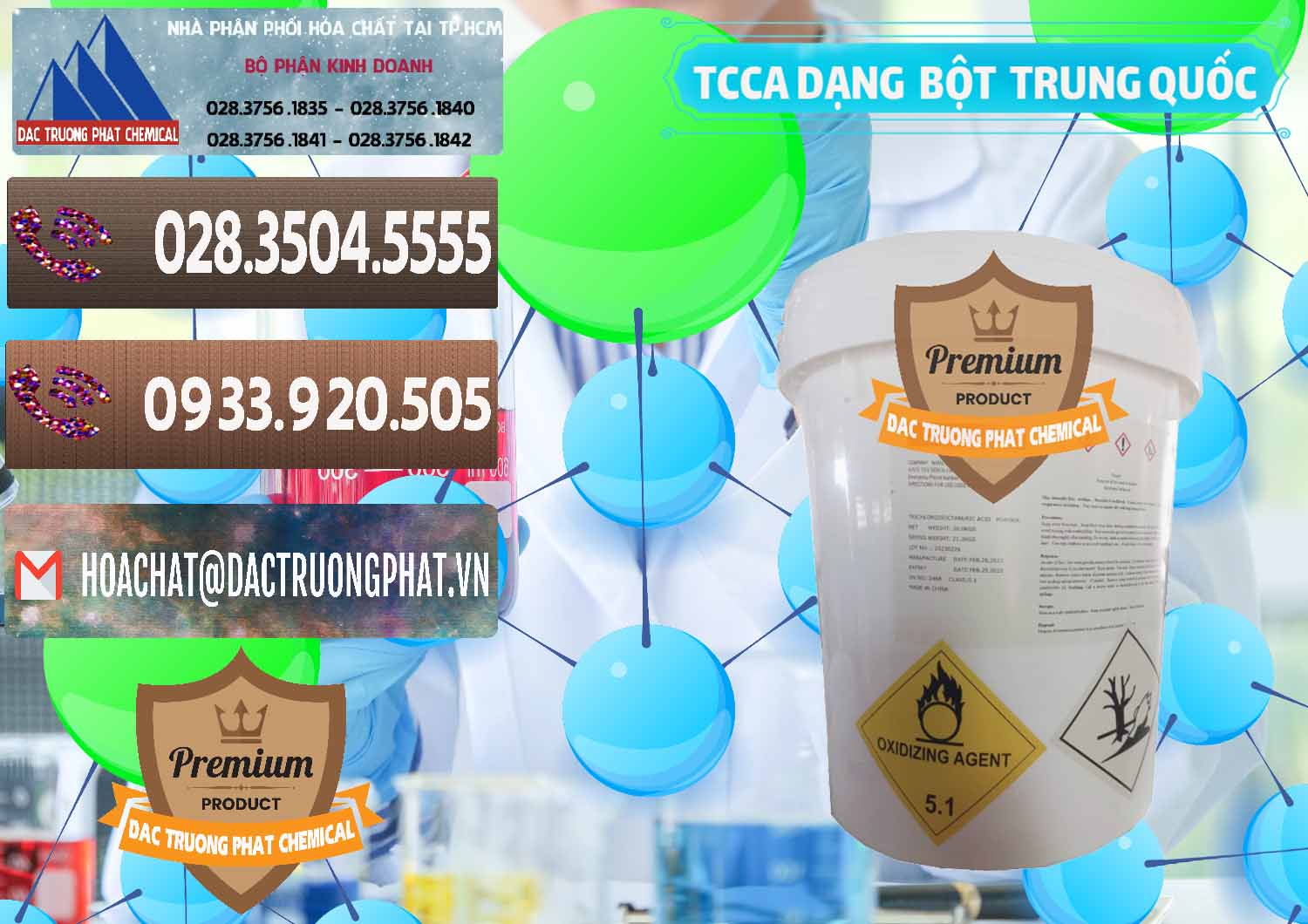 Nơi chuyên nhập khẩu _ bán TCCA - Acid Trichloroisocyanuric Dạng Bột Thùng 20kg Trung Quốc China - 0386 - Chuyên cung cấp ( kinh doanh ) hóa chất tại TP.HCM - hoachatviet.net