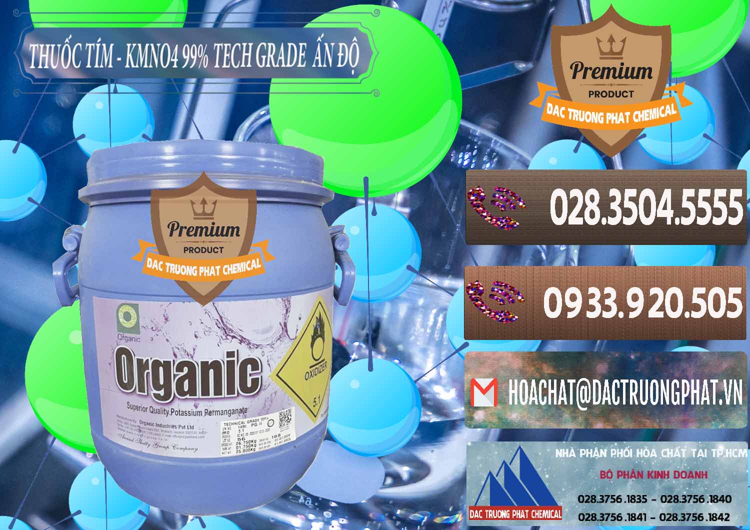 Đơn vị nhập khẩu _ bán Thuốc Tím - KMNO4 99% Organic Group Ấn Độ India - 0250 - Nơi chuyên nhập khẩu và phân phối hóa chất tại TP.HCM - hoachatviet.net