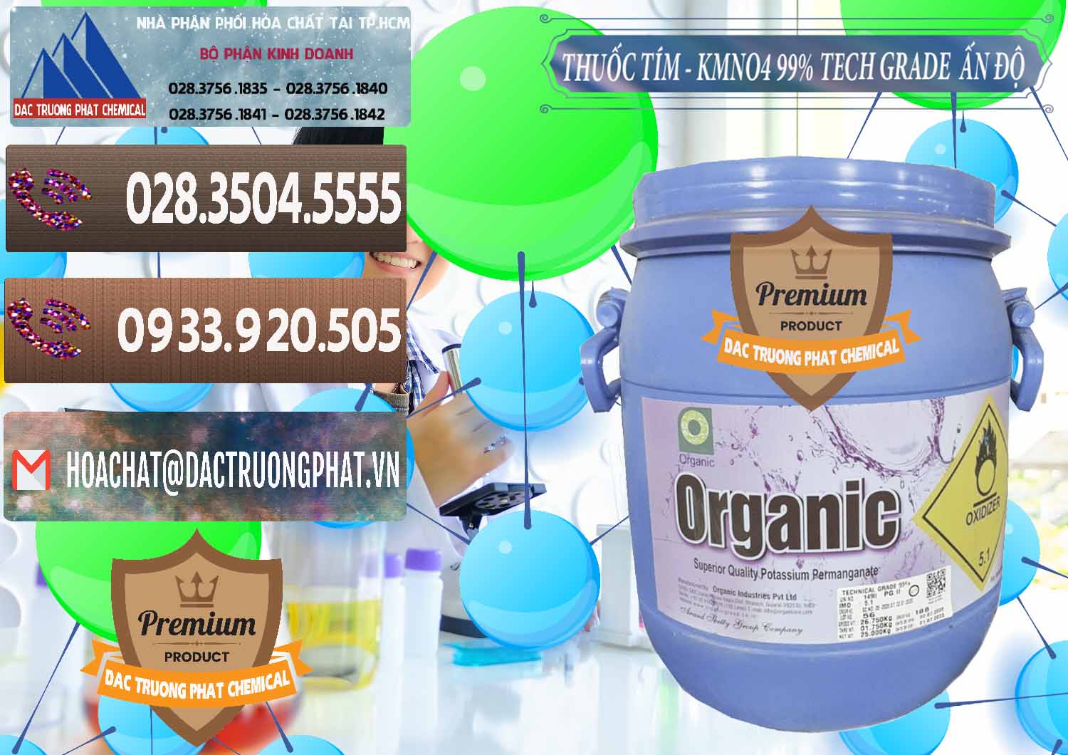 Cung ứng _ bán Thuốc Tím - KMNO4 99% Organic Group Ấn Độ India - 0250 - Cty kinh doanh _ phân phối hóa chất tại TP.HCM - hoachatviet.net