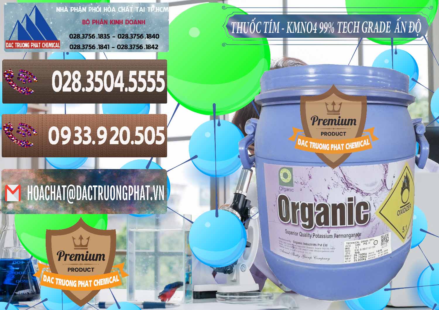Công ty chuyên cung ứng ( bán ) Thuốc Tím - KMNO4 99% Organic Group Ấn Độ India - 0250 - Đơn vị chuyên cung cấp - nhập khẩu hóa chất tại TP.HCM - hoachatviet.net
