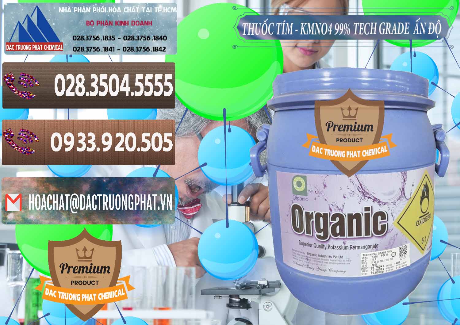 Cty bán ( cung ứng ) Thuốc Tím - KMNO4 99% Organic Group Ấn Độ India - 0250 - Cty phân phối - kinh doanh hóa chất tại TP.HCM - hoachatviet.net