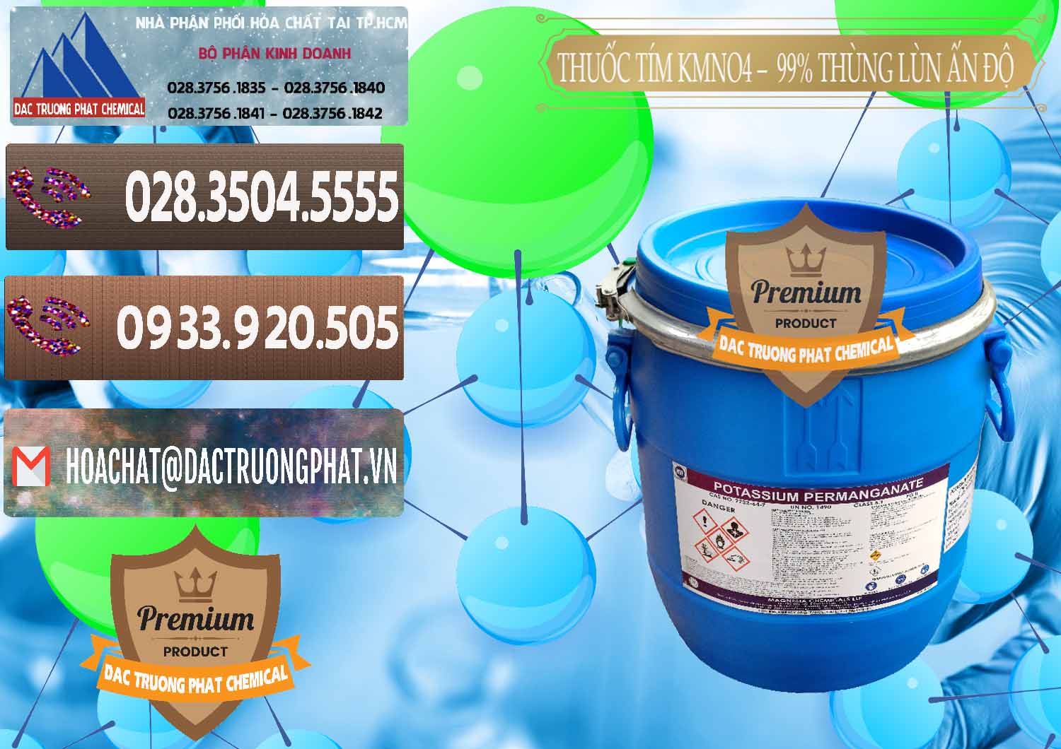 Cty chuyên cung ứng _ bán Thuốc Tím - KMNO4 Thùng Lùn 99% Magnesia Chemicals Ấn Độ India - 0165 - Phân phối và bán hóa chất tại TP.HCM - hoachatviet.net