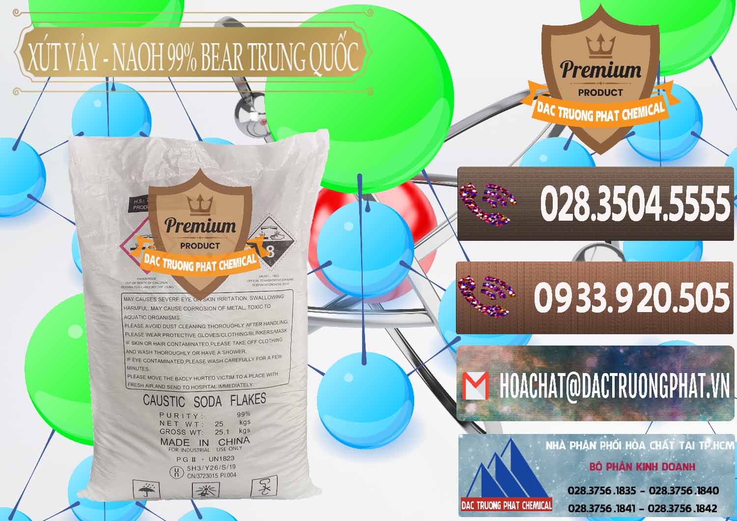 Công ty chuyên nhập khẩu - bán Xút Vảy - NaOH Vảy 99% Bear Sơn Đông Trung Quốc China - 0175 - Nơi phân phối _ cung cấp hóa chất tại TP.HCM - hoachatviet.net