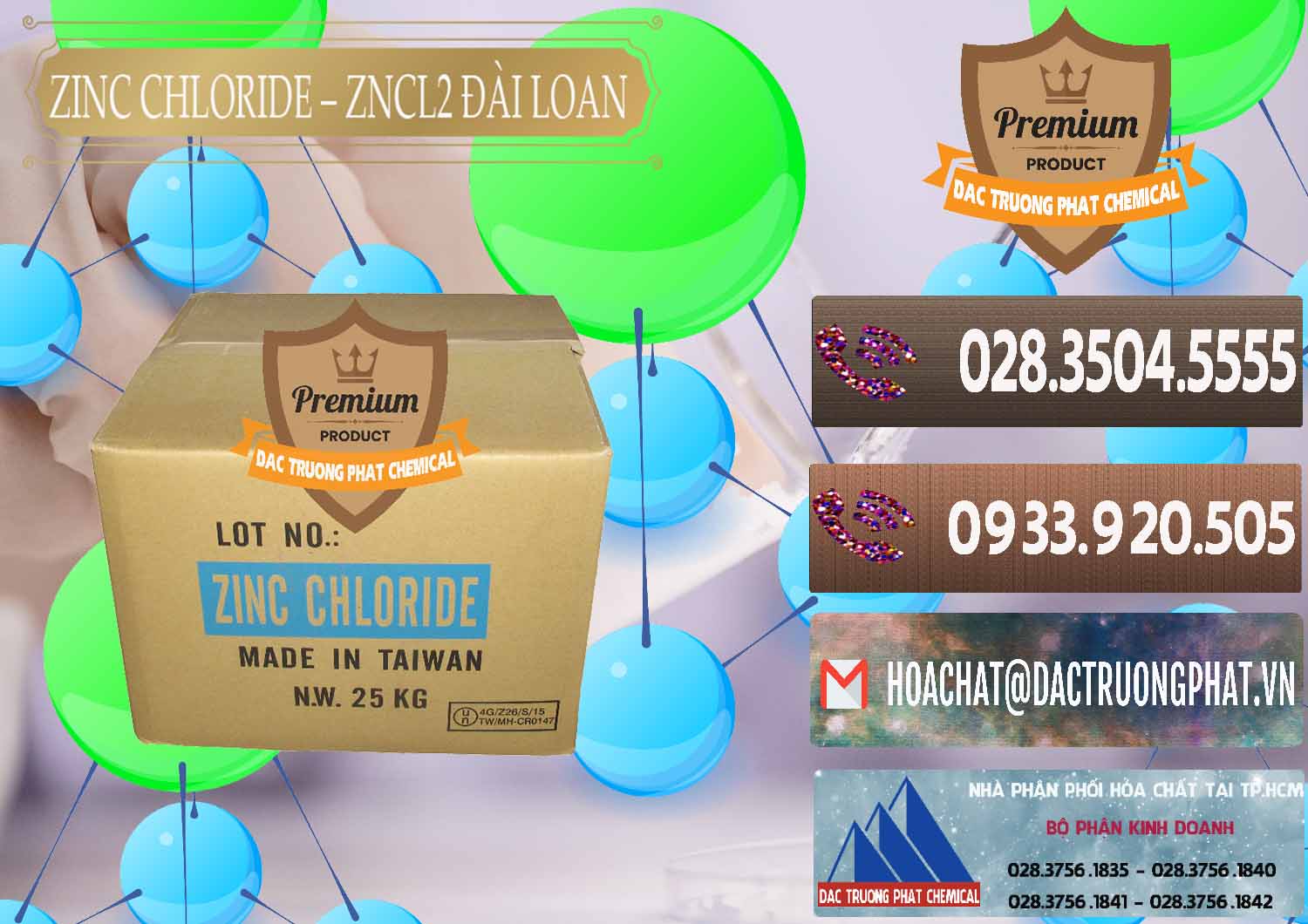 Chuyên phân phối và bán Zinc Chloride - ZNCL2 96% Đài Loan Taiwan - 0178 - Công ty chuyên cung cấp và kinh doanh hóa chất tại TP.HCM - hoachatviet.net