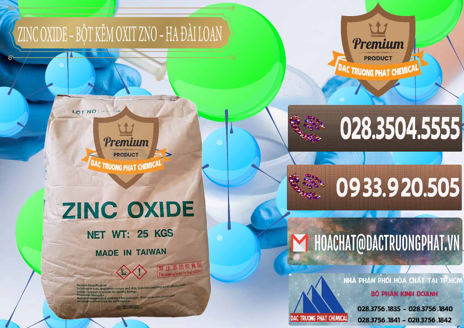 Chuyên nhập khẩu _ bán Zinc Oxide - Bột Kẽm Oxit ZNO HA Đài Loan Taiwan - 0180 - Chuyên cung cấp - phân phối hóa chất tại TP.HCM - hoachatviet.net