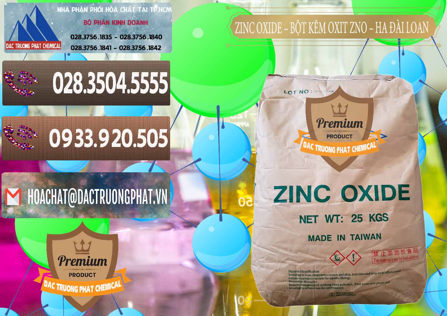 Đơn vị chuyên kinh doanh và bán Zinc Oxide - Bột Kẽm Oxit ZNO HA Đài Loan Taiwan - 0180 - Đơn vị cung cấp _ kinh doanh hóa chất tại TP.HCM - hoachatviet.net