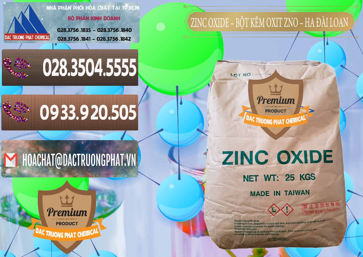 Công ty chuyên kinh doanh _ bán Zinc Oxide - Bột Kẽm Oxit ZNO HA Đài Loan Taiwan - 0180 - Nơi chuyên bán & cung cấp hóa chất tại TP.HCM - hoachatviet.net