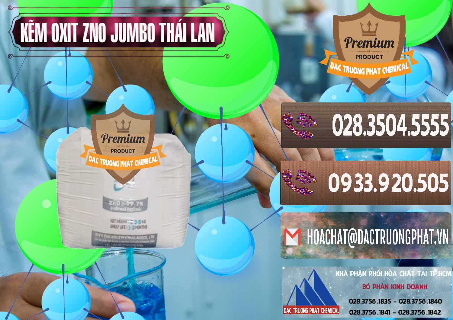 Công ty kinh doanh - bán Zinc Oxide - Bột Kẽm Oxit ZNO Jumbo Bành Thái Lan Thailand - 0370 - Công ty chuyên phân phối _ cung ứng hóa chất tại TP.HCM - hoachatviet.net