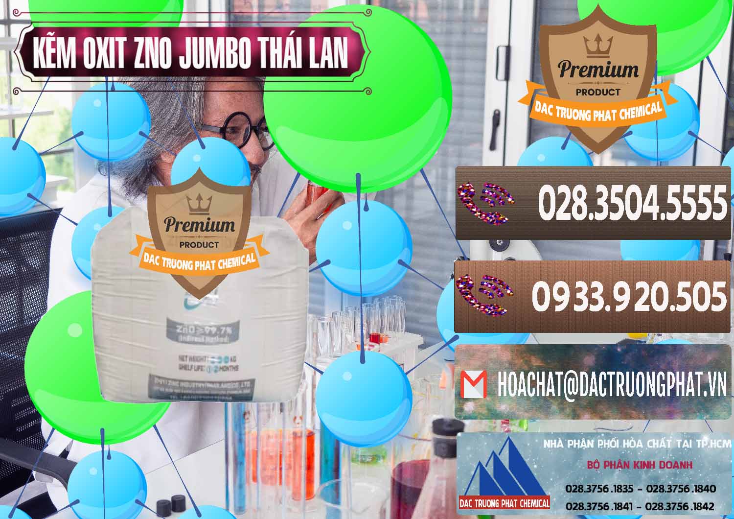 Cty chuyên phân phối - bán Zinc Oxide - Bột Kẽm Oxit ZNO Jumbo Bành Thái Lan Thailand - 0370 - Đơn vị chuyên bán - cung cấp hóa chất tại TP.HCM - hoachatviet.net