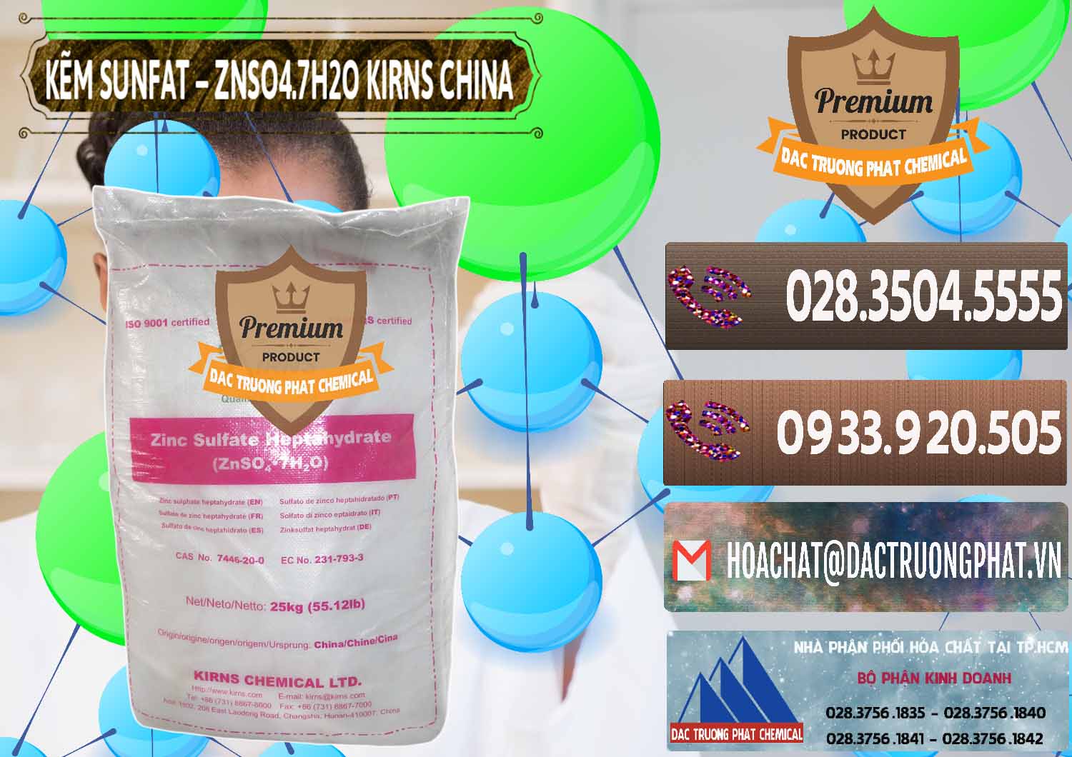 Cung ứng - bán Kẽm Sunfat – ZNSO4.7H2O Kirns Trung Quốc China - 0089 - Đơn vị nhập khẩu _ cung cấp hóa chất tại TP.HCM - hoachatviet.net