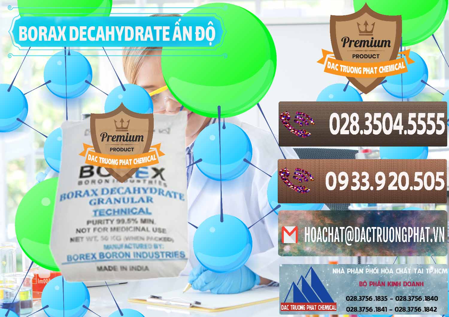 Công ty chuyên bán ( cung cấp ) Borax Decahydrate Ấn Độ India - 0449 - Chuyên nhập khẩu - phân phối hóa chất tại TP.HCM - hoachatviet.net