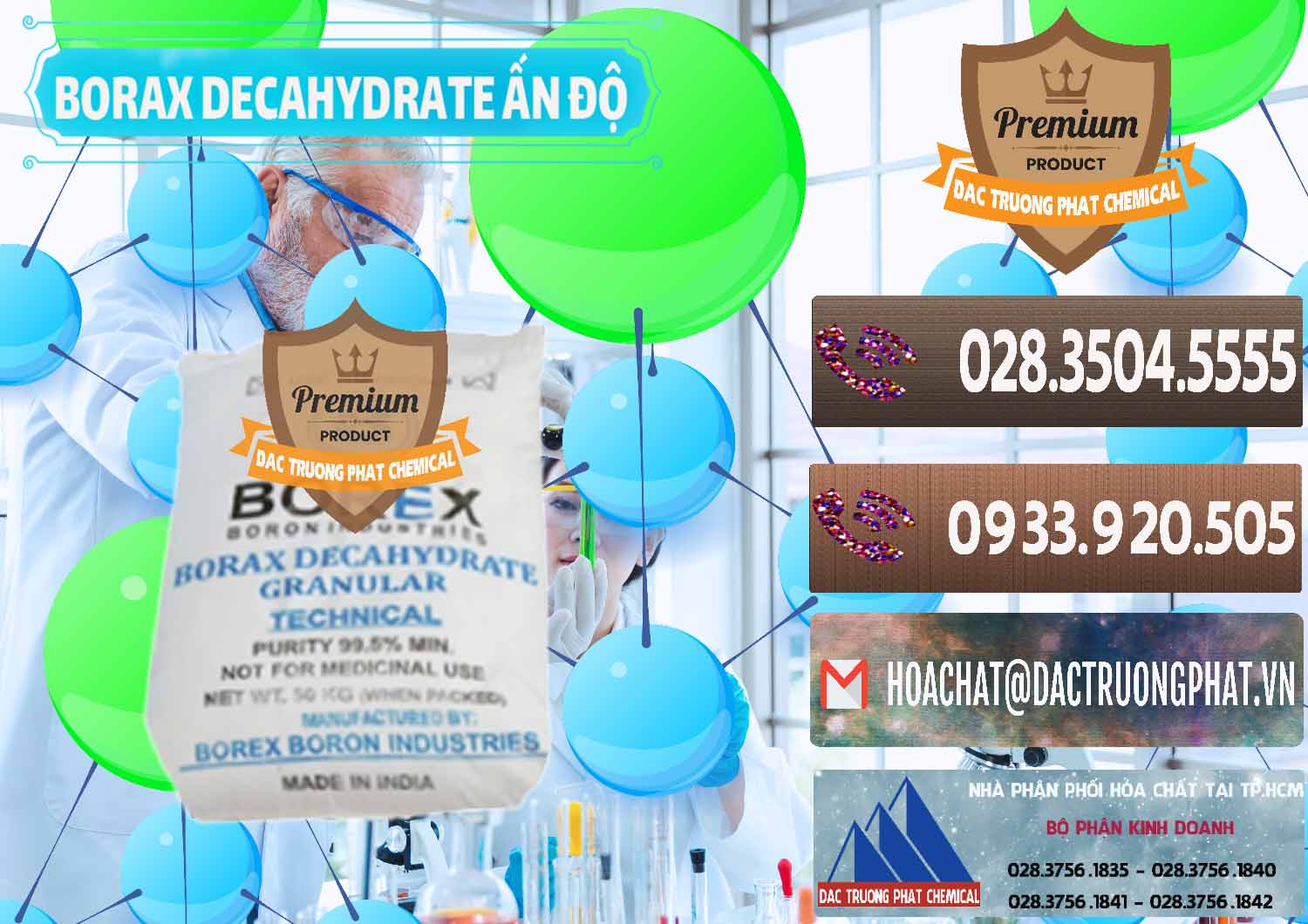 Công ty chuyên nhập khẩu & bán Borax Decahydrate Ấn Độ India - 0449 - Cty chuyên cung ứng và phân phối hóa chất tại TP.HCM - hoachatviet.net