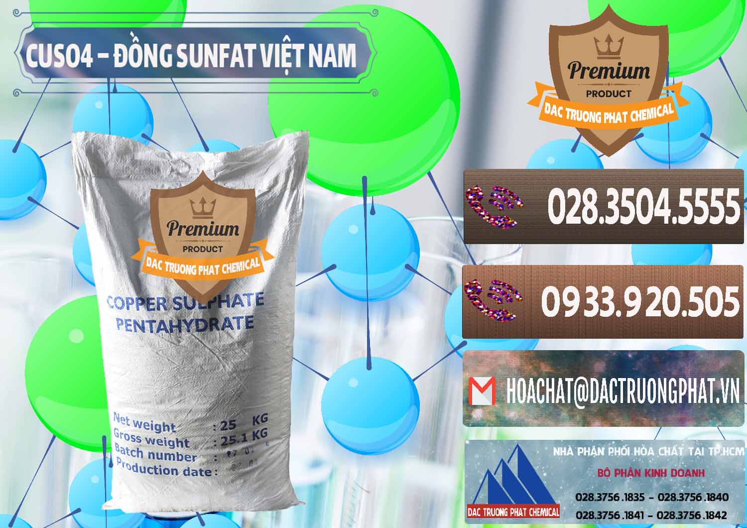 Nơi bán _ cung ứng CuSO4 – Đồng Sunfat Dạng Bột Việt Nam - 0196 - Công ty kinh doanh _ cung cấp hóa chất tại TP.HCM - hoachatviet.net