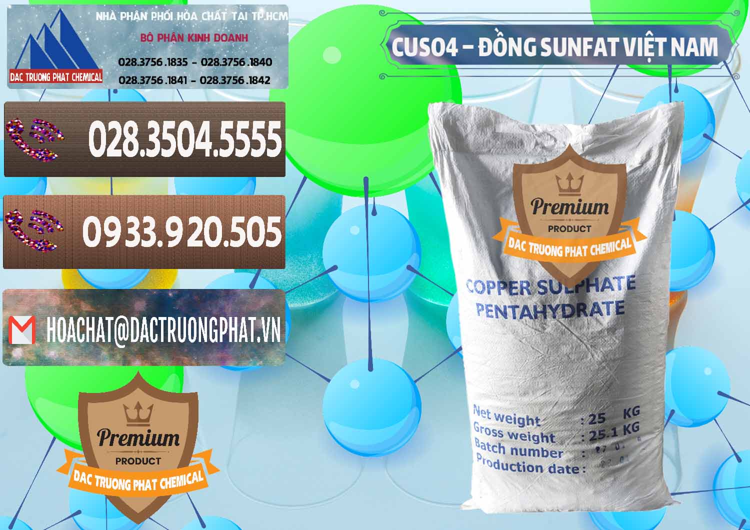 Công ty bán ( cung ứng ) CuSO4 – Đồng Sunfat Dạng Bột Việt Nam - 0196 - Cung ứng - bán hóa chất tại TP.HCM - hoachatviet.net
