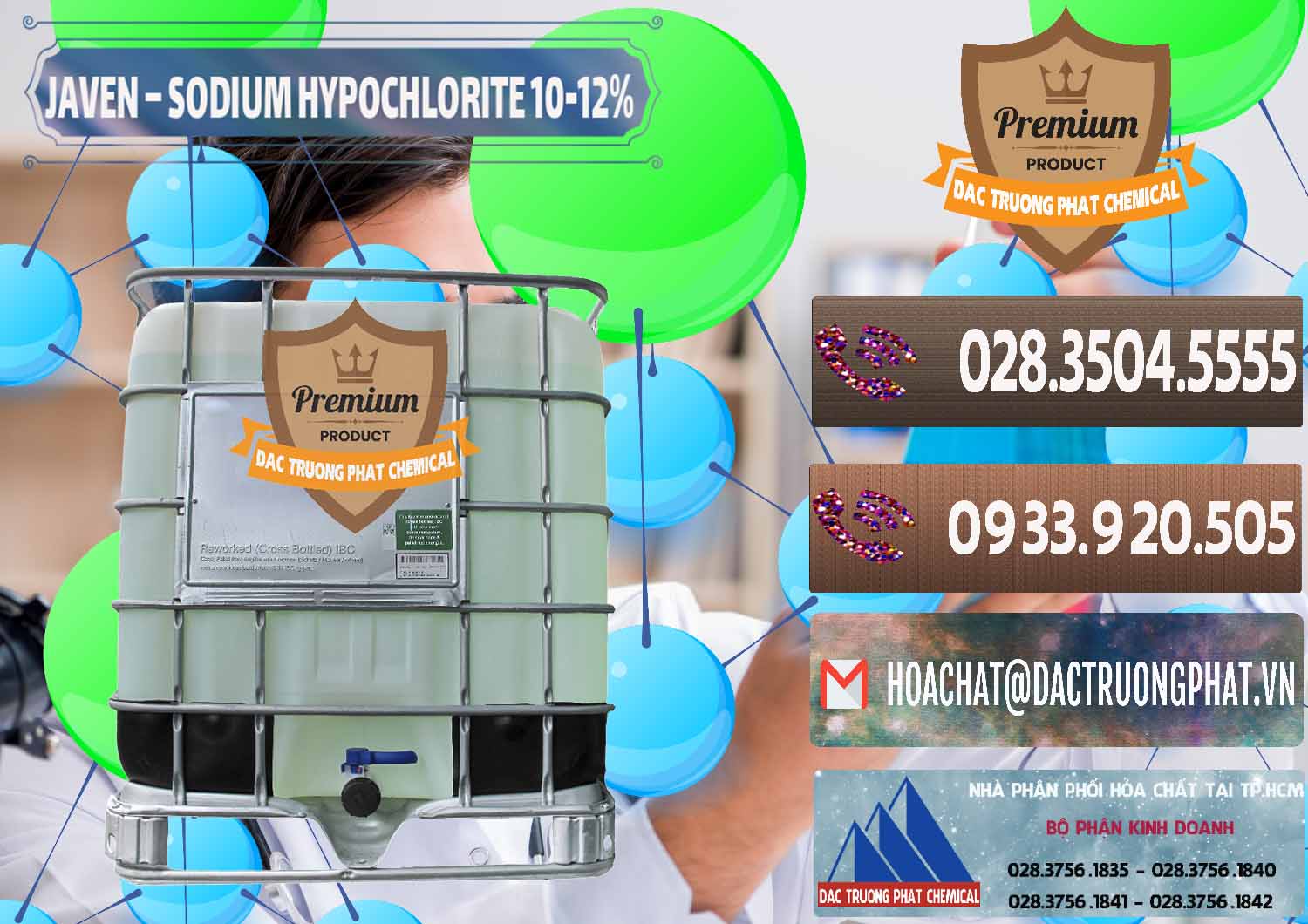 Đơn vị cung ứng và phân phối Javen - Sodium Hypochlorite 10-12% Việt Nam - 0188 - Nơi phân phối - bán hóa chất tại TP.HCM - hoachatviet.net