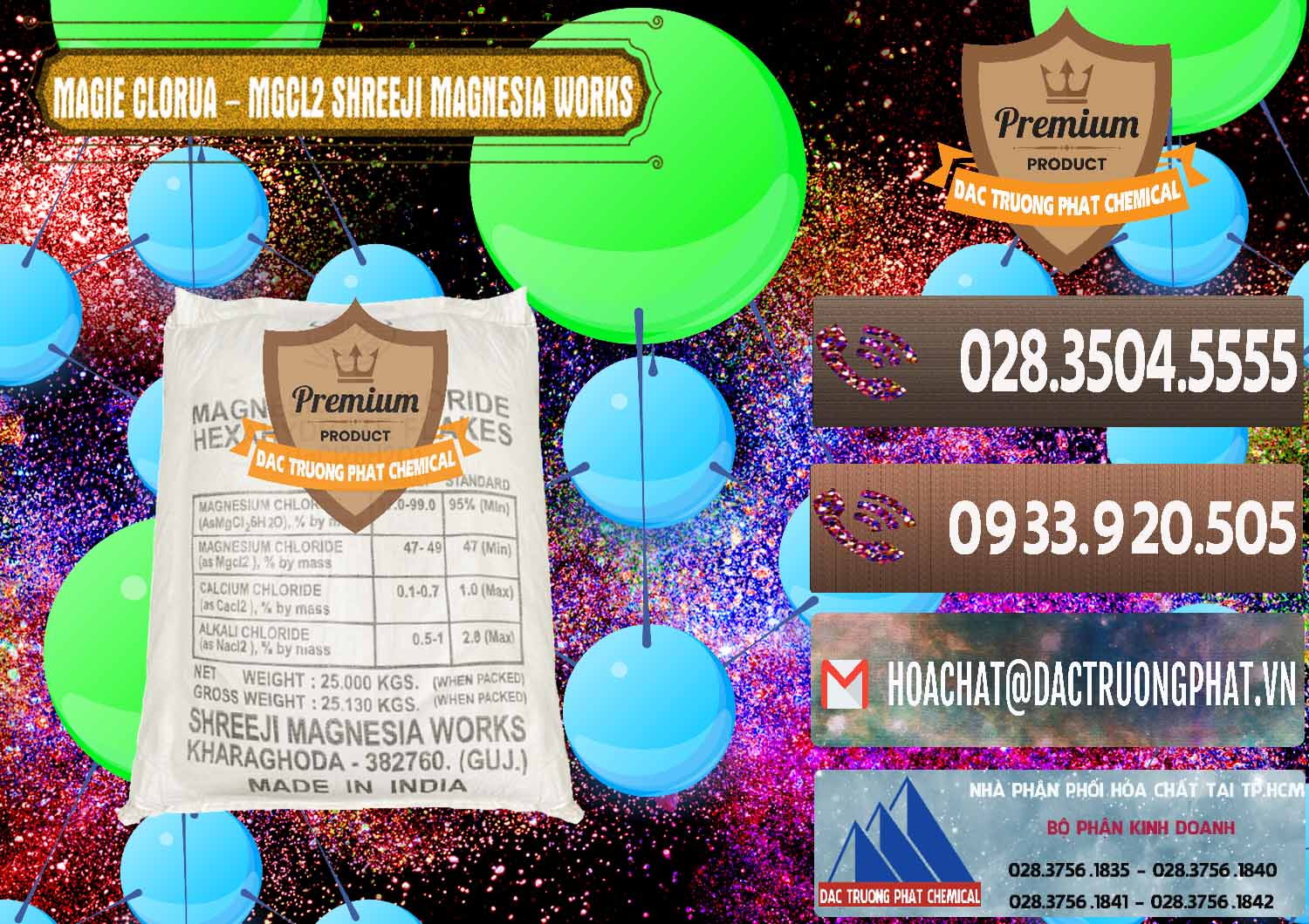 Cty cung ứng - bán Magie Clorua – MGCL2 Dạng Vảy Shreeji Magnesia Works Ấn Độ India - 0285 - Chuyên kinh doanh - cung cấp hóa chất tại TP.HCM - hoachatviet.net