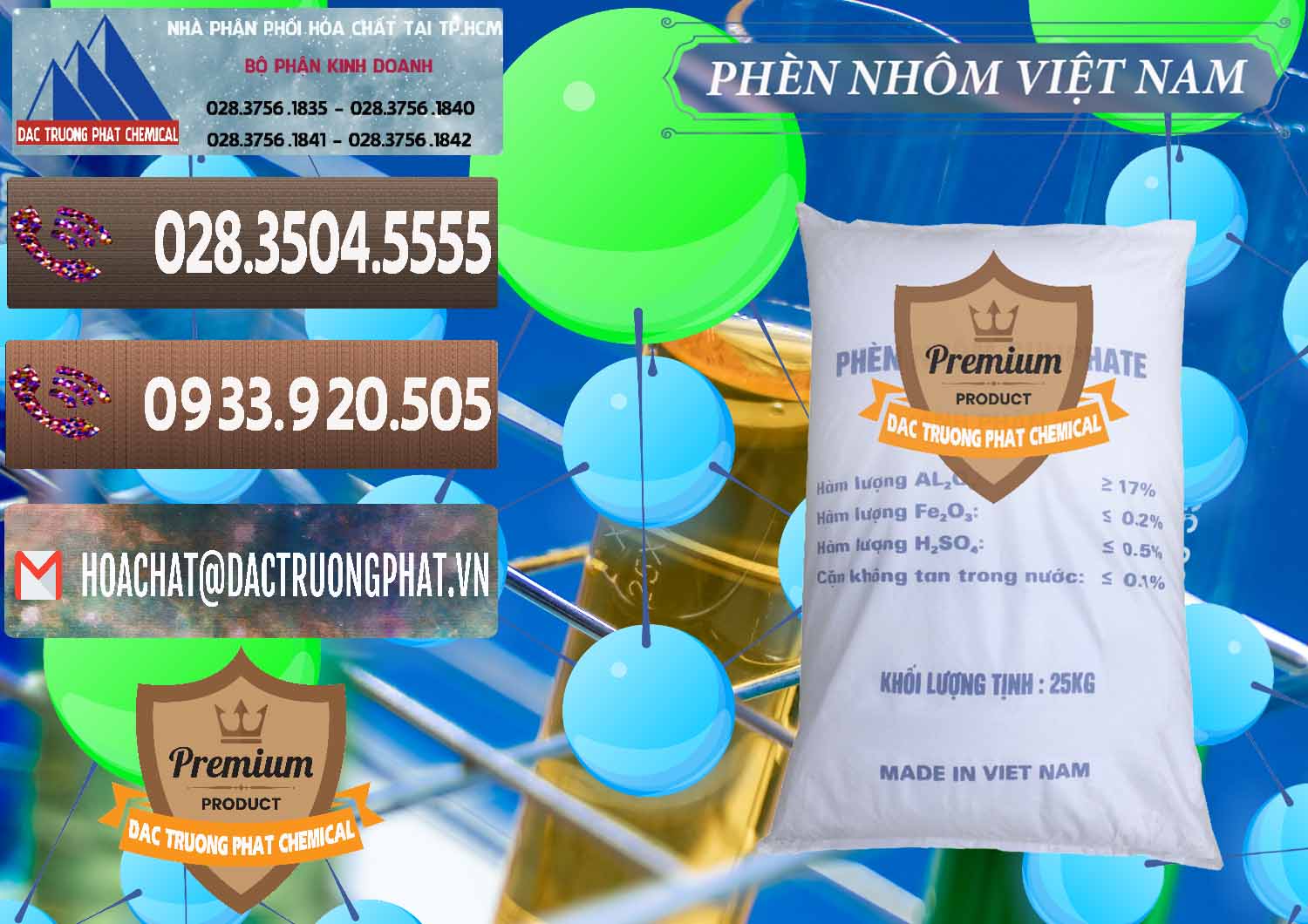 Nơi phân phối - bán Phèn Nhôm - Al2(SO4)3 17% Việt Nam - 0465 - Công ty chuyên kinh doanh & cung cấp hóa chất tại TP.HCM - hoachatviet.net