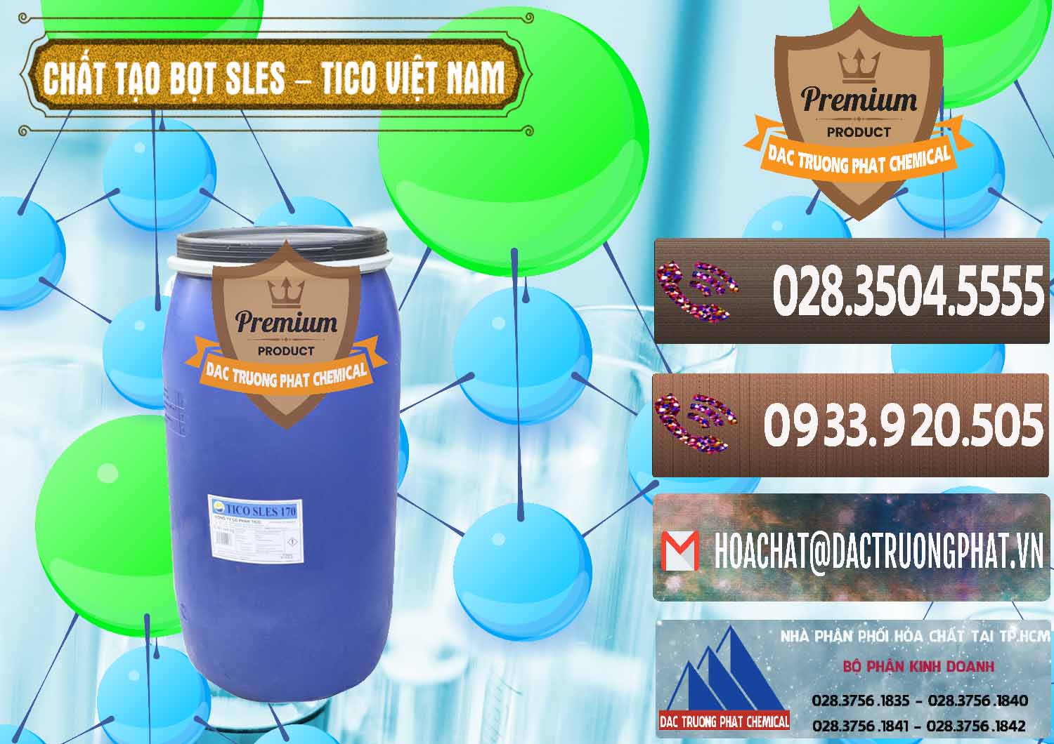 Công ty chuyên bán - phân phối Chất Tạo Bọt Sles - Sodium Lauryl Ether Sulphate Tico Việt Nam - 0304 - Nơi cung cấp & bán hóa chất tại TP.HCM - hoachatviet.net