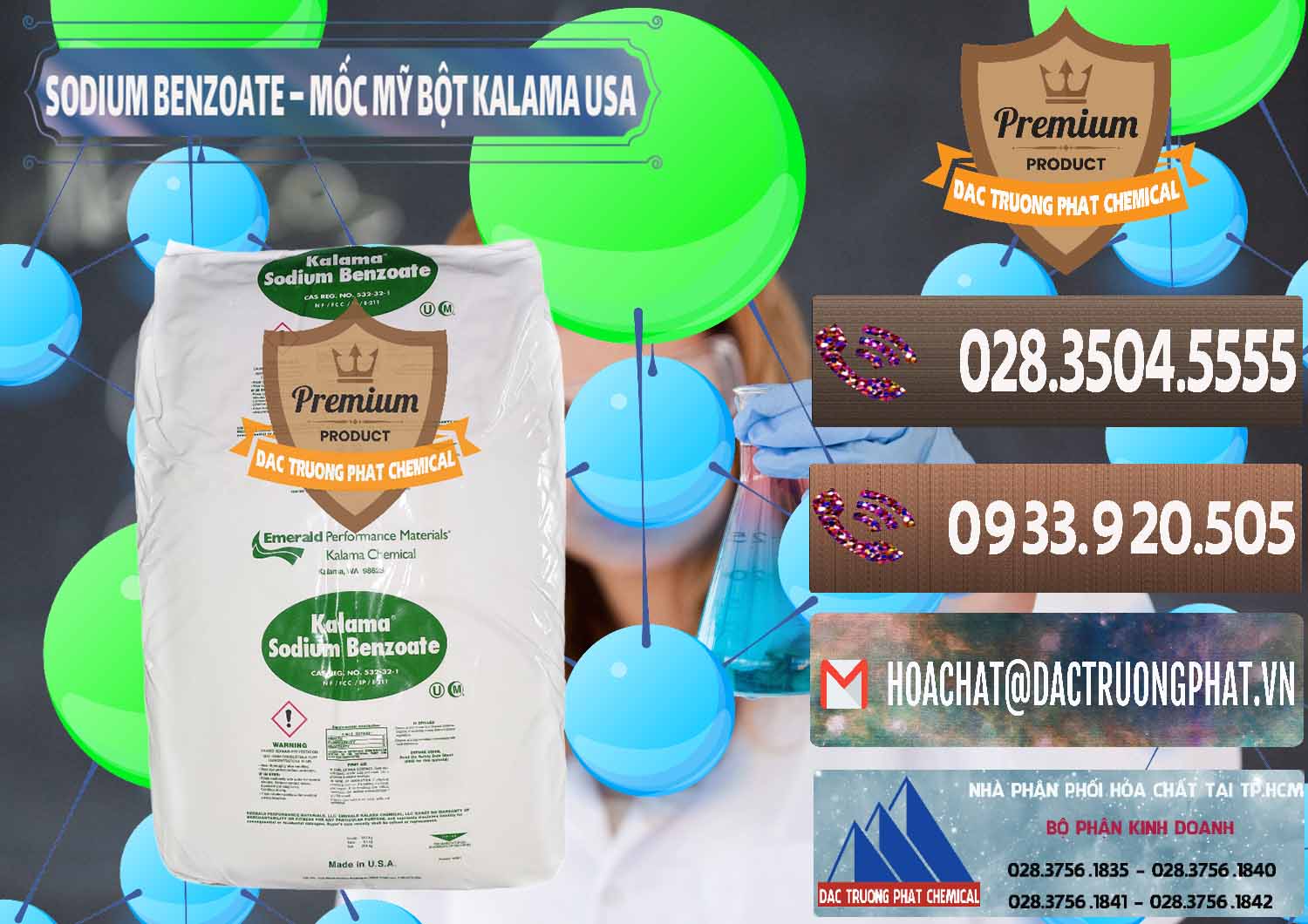 Chuyên nhập khẩu ( bán ) Sodium Benzoate - Mốc Bột Kalama Food Grade Mỹ Usa - 0136 - Đơn vị chuyên cung cấp - bán hóa chất tại TP.HCM - hoachatviet.net