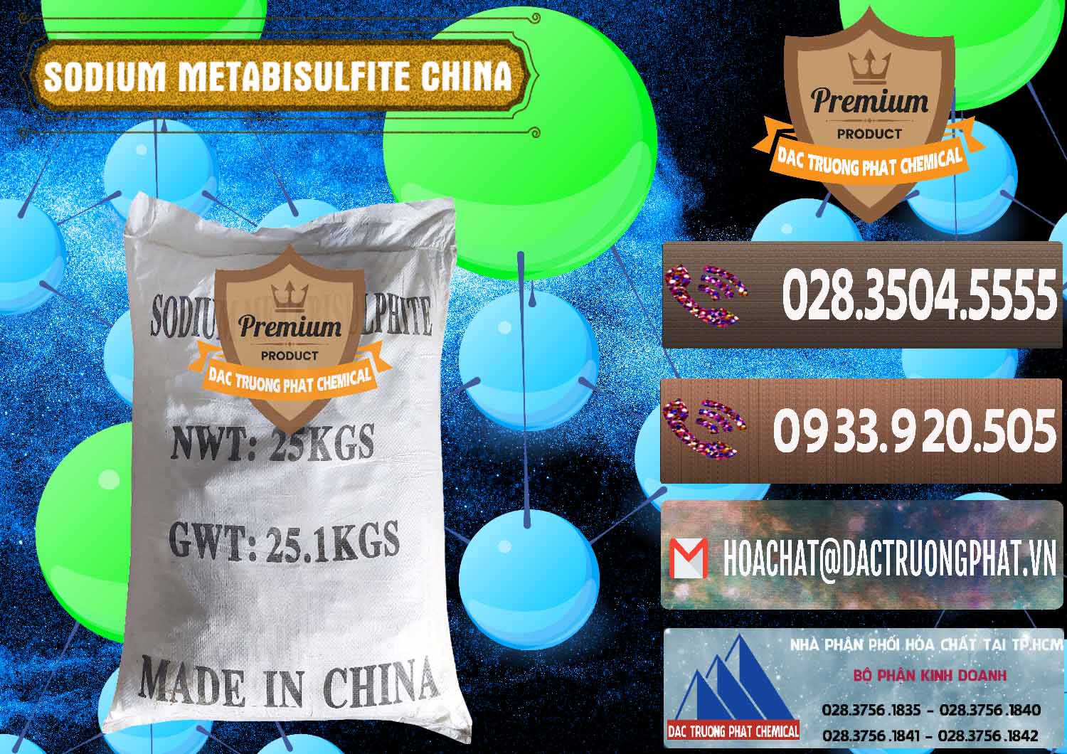 Đơn vị chuyên phân phối ( bán ) Sodium Metabisulfite - NA2S2O5 Trung Quốc China - 0484 - Công ty chuyên kinh doanh - cung cấp hóa chất tại TP.HCM - hoachatviet.net