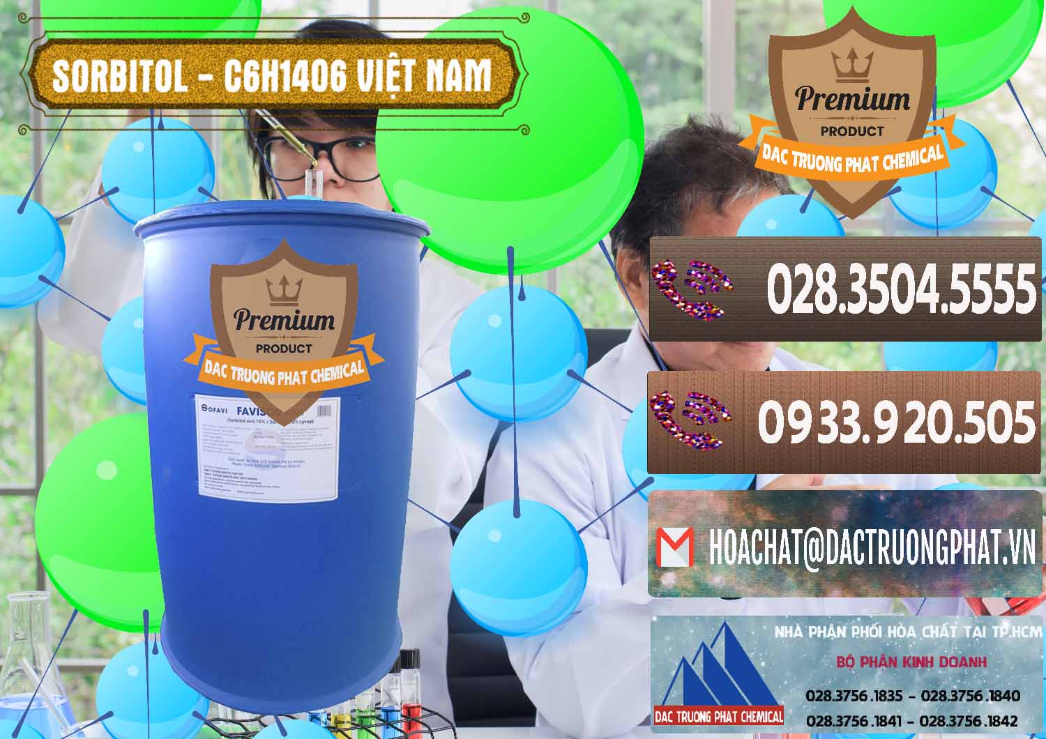 Cung cấp Sorbitol - C6H14O6 Lỏng 70% Food Grade Việt Nam - 0438 - Đơn vị chuyên cung cấp ( bán ) hóa chất tại TP.HCM - hoachatviet.net