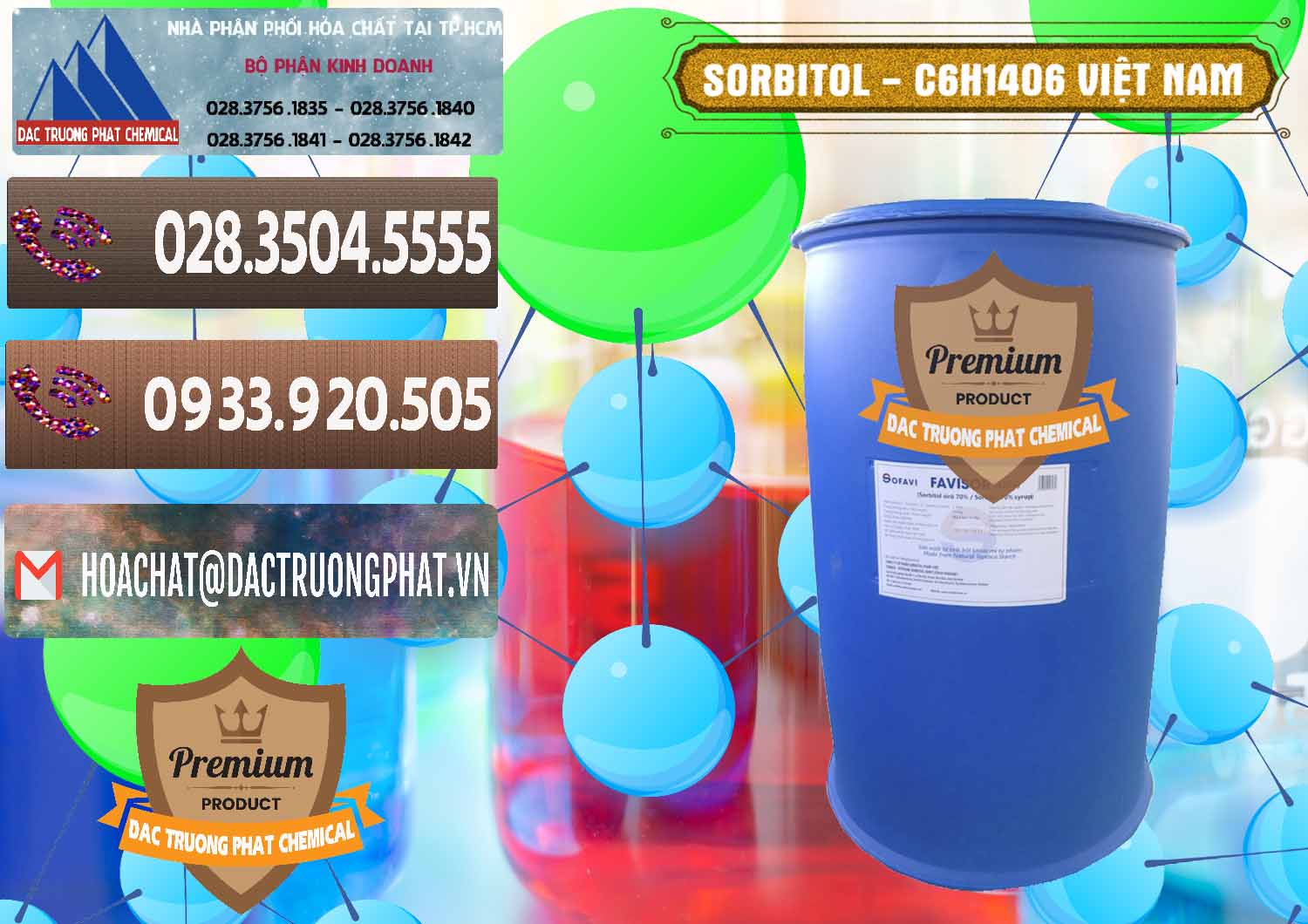 Phân phối ( cung ứng ) Sorbitol - C6H14O6 Lỏng 70% Food Grade Việt Nam - 0438 - Cty phân phối - bán hóa chất tại TP.HCM - hoachatviet.net